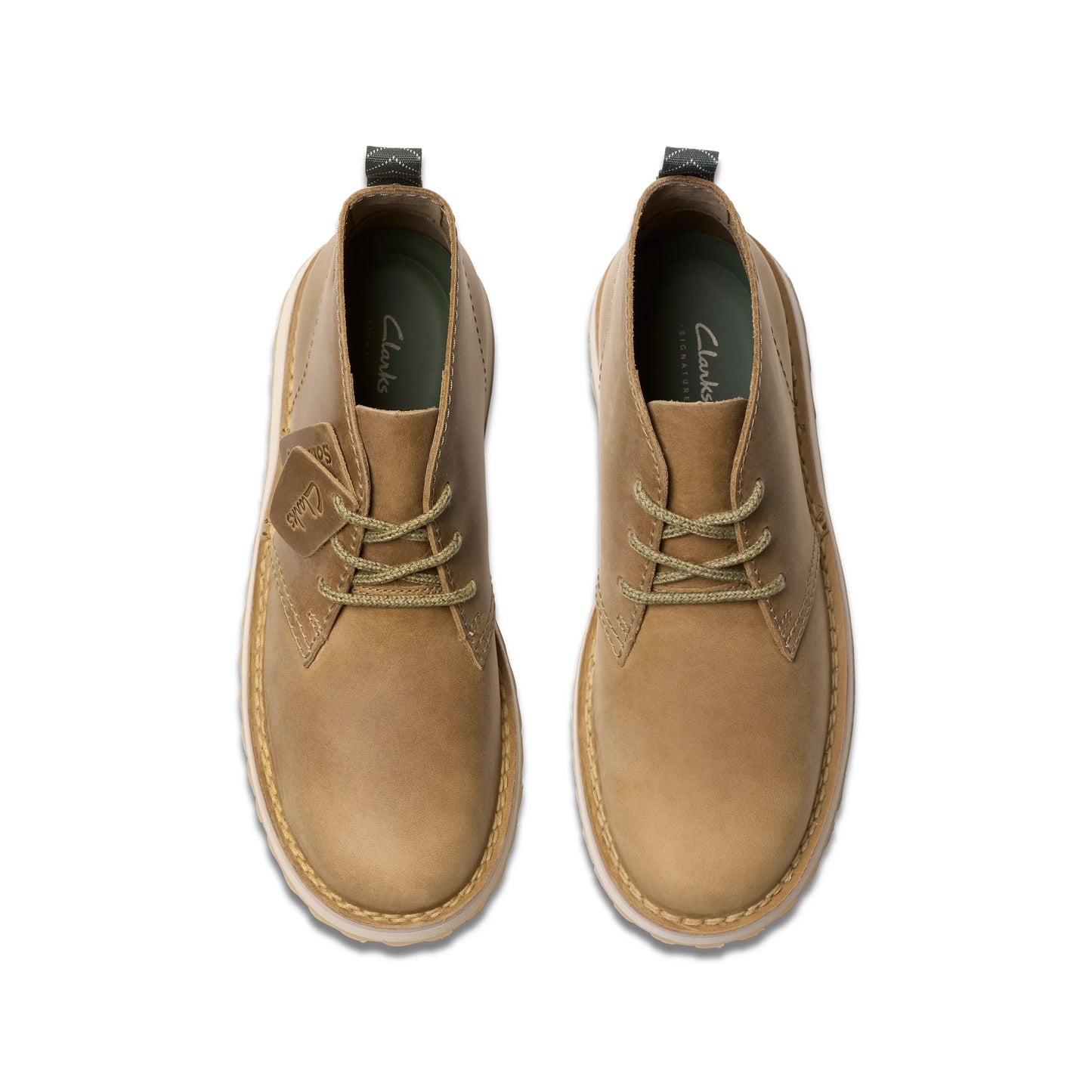 Botines De La Marca Clarks Para Hombre Modelo Solsbury Db Dark Sand Leather En Color Beige