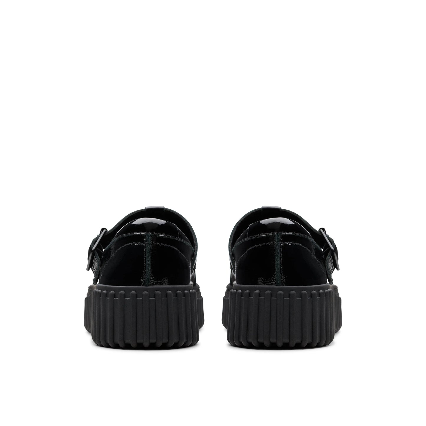 Zapatos Casual De La Marca Clarks Para Mujer Modelo Torhill Bar Black Patent En Color Negro