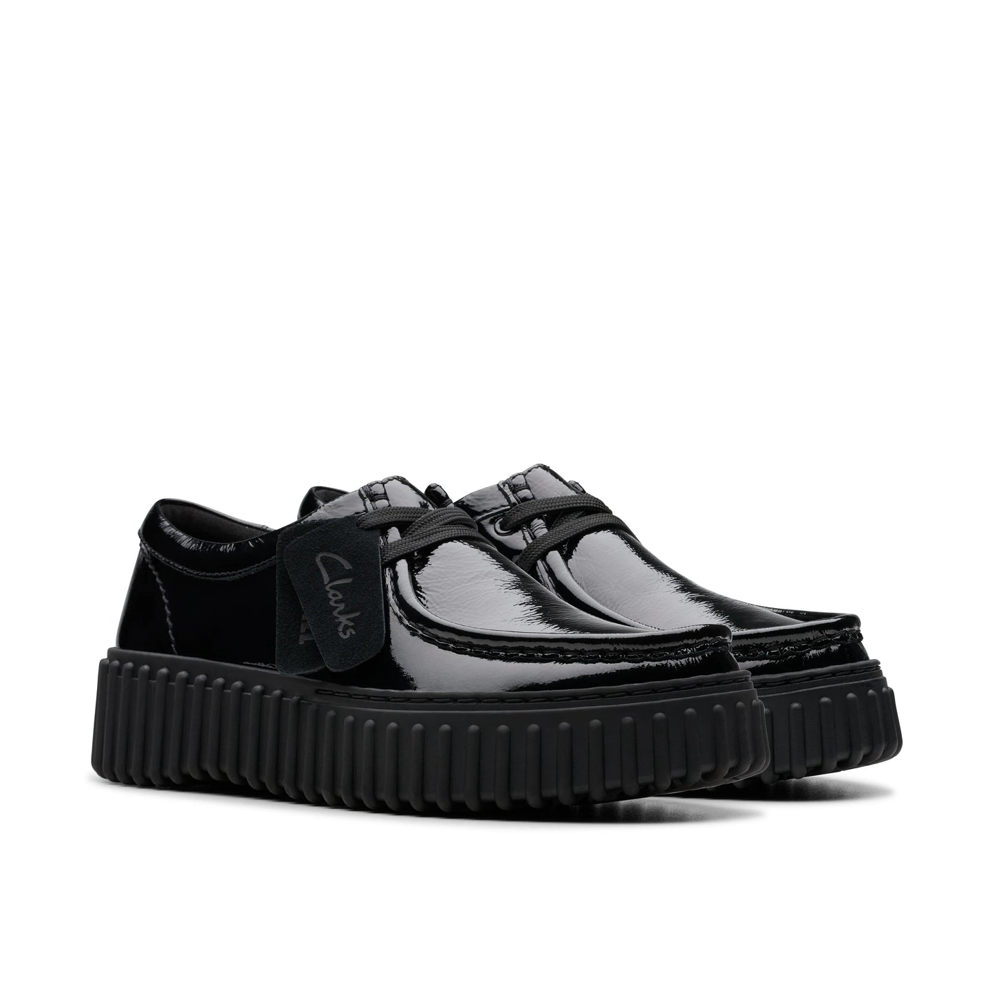 Zapatos Casual De La Marca Clarks Para Mujer Modelo Torhill Bee Black Patent En Color Negro