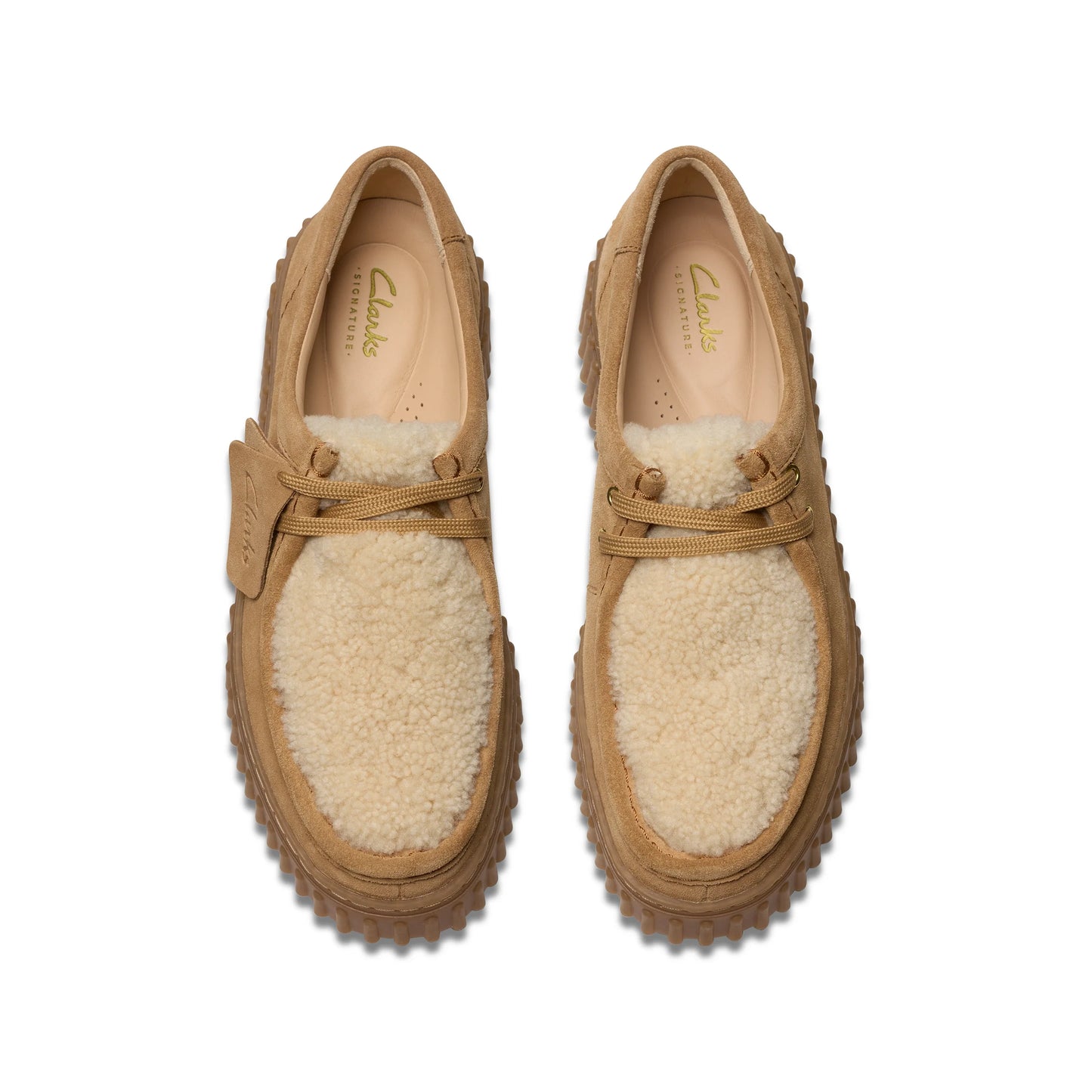 Wallabee De La Marca Clarks Para Mujer Modelo Torhill Bee Light Sand Interest En Color Beige