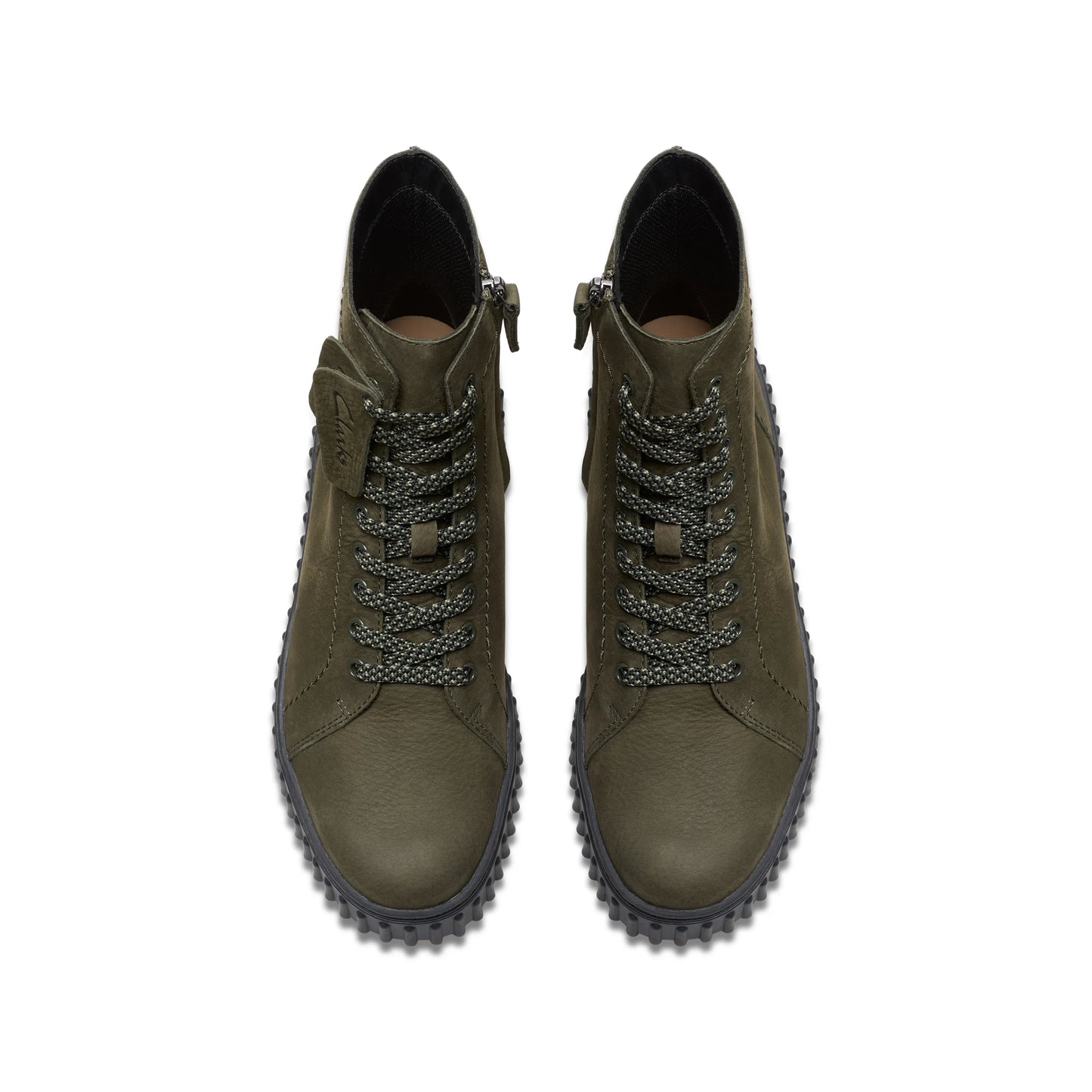 Botas De La Marca Clarks Para Mujer Modelo Torhill Rise Dark Green Nubuck En Color Green