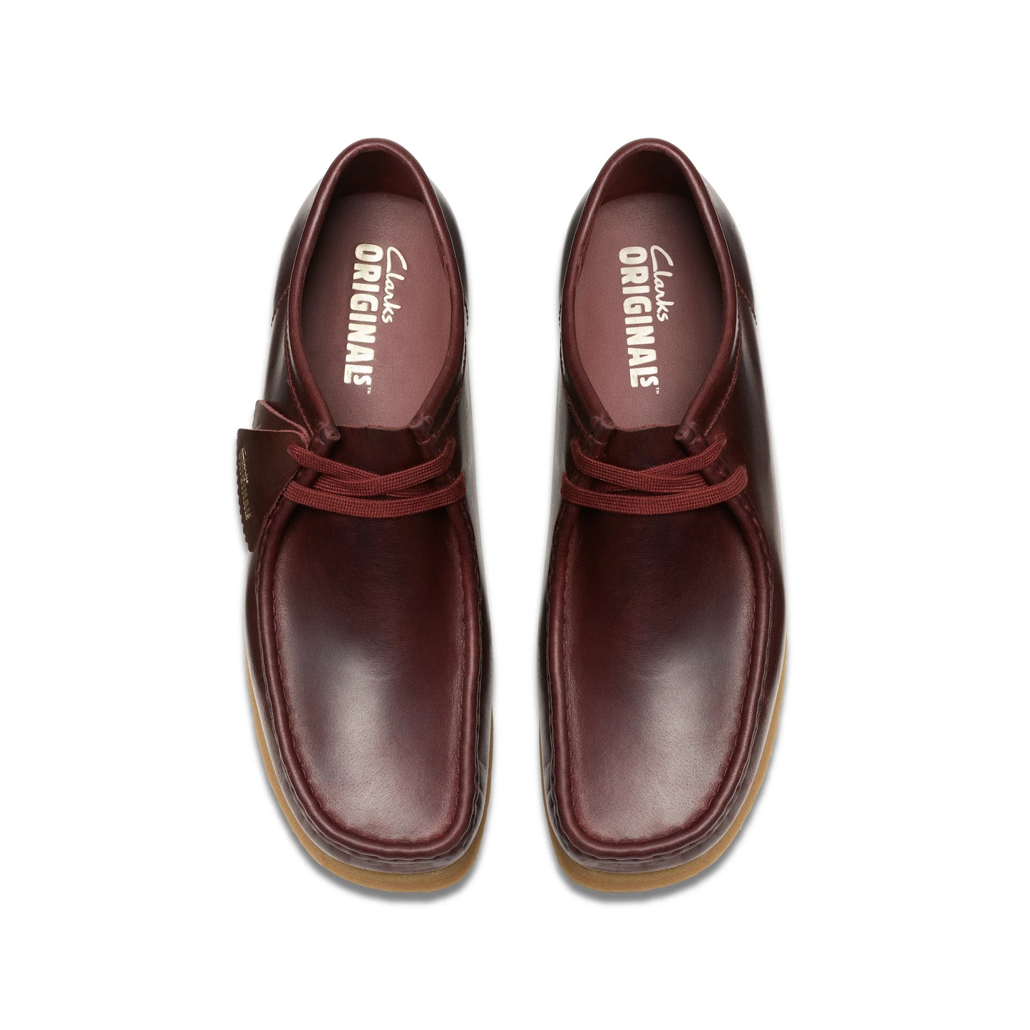 Zapatos Casual De La Marca Clarks Para Hombre Modelo Wallabee Deep Red Leather En Color Rojo