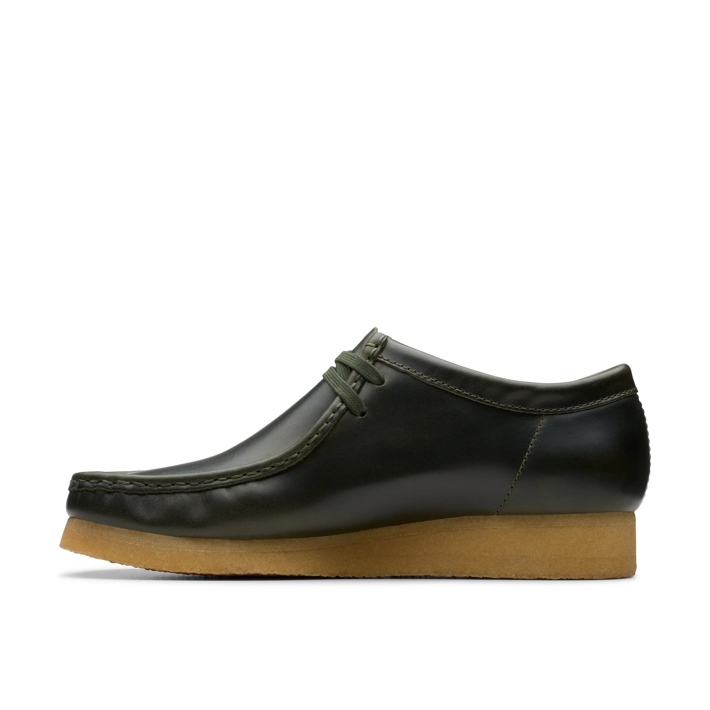 Zapatos Casual De La Marca Clarks Para Hombre Modelo Wallabee Forest Green Leather En Color Verde