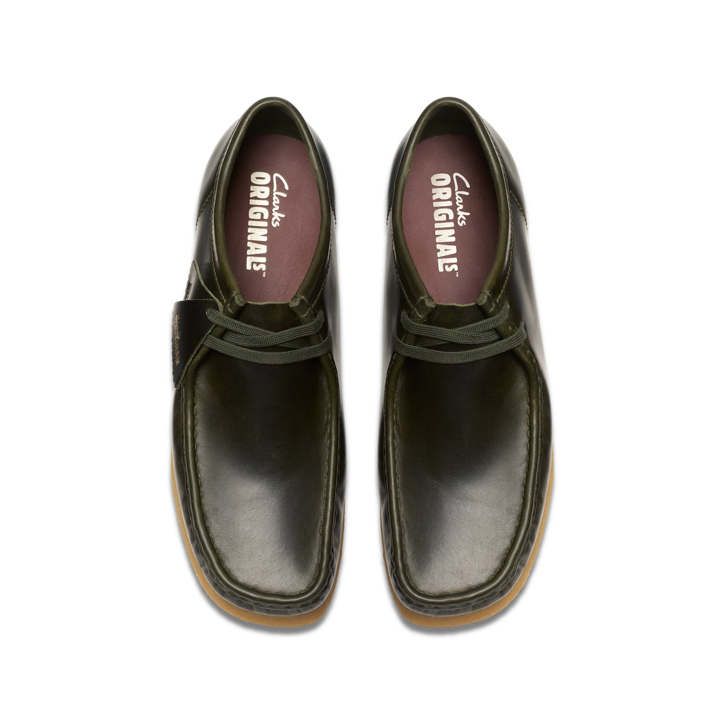 Zapatos Casual De La Marca Clarks Para Hombre Modelo Wallabee Forest Green Leather En Color Verde