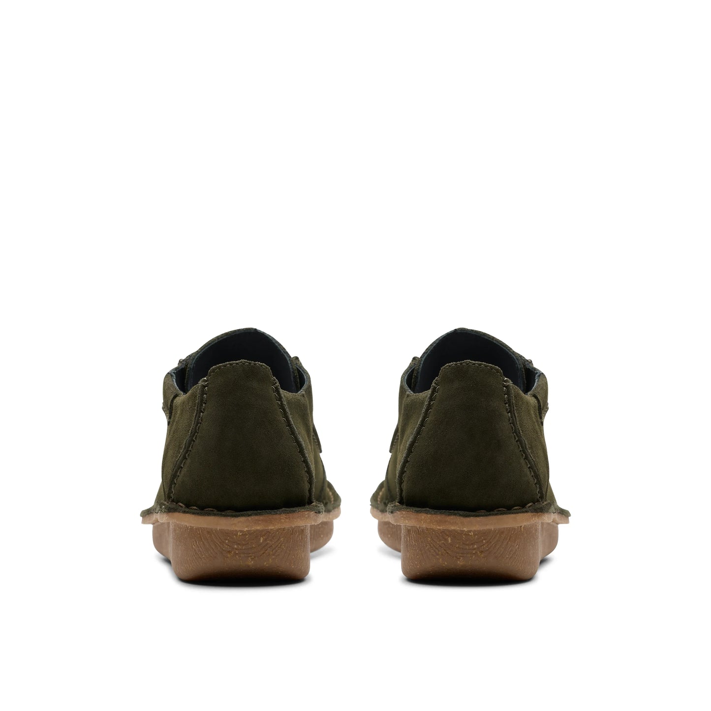 Zapatos Casual De La Marca Clarks Para Mujer Modelo Funny Dream Dark Green Suede En Color Green