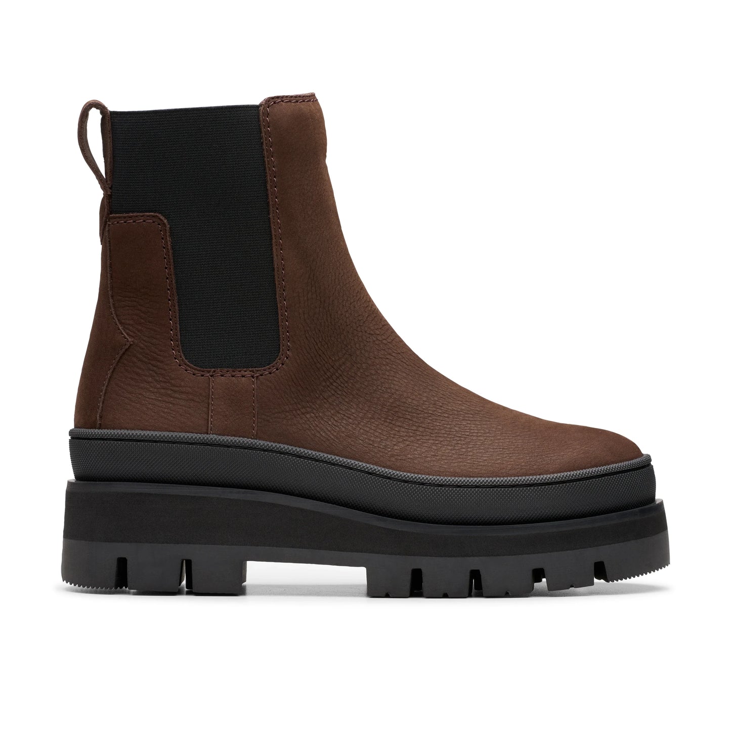 Botas De La Marca Clarks Para Mujer Modelo Orianna2 Top Dark Brown Nubuck En Color Marrón