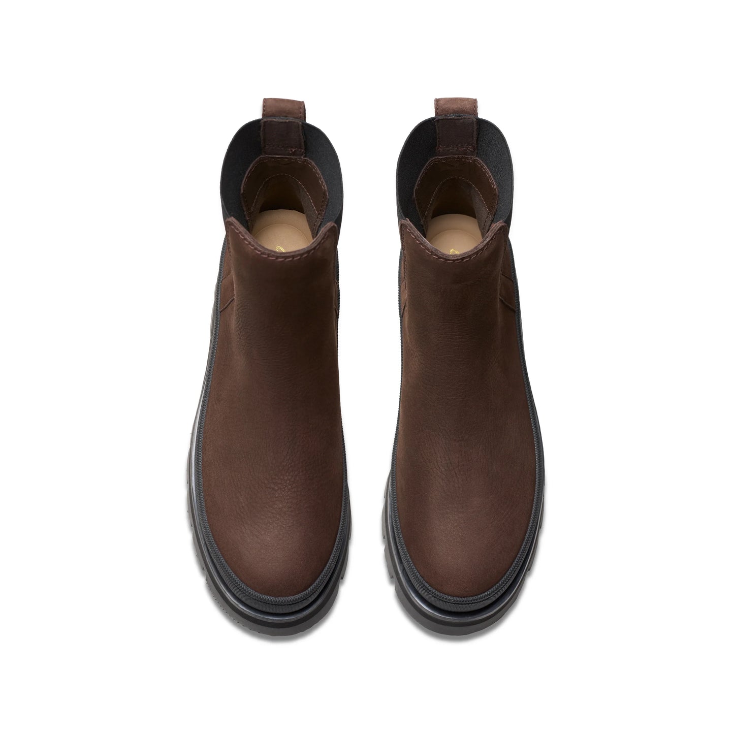 Botas De La Marca Clarks Para Mujer Modelo Orianna2 Top Dark Brown Nubuck En Color Marrón