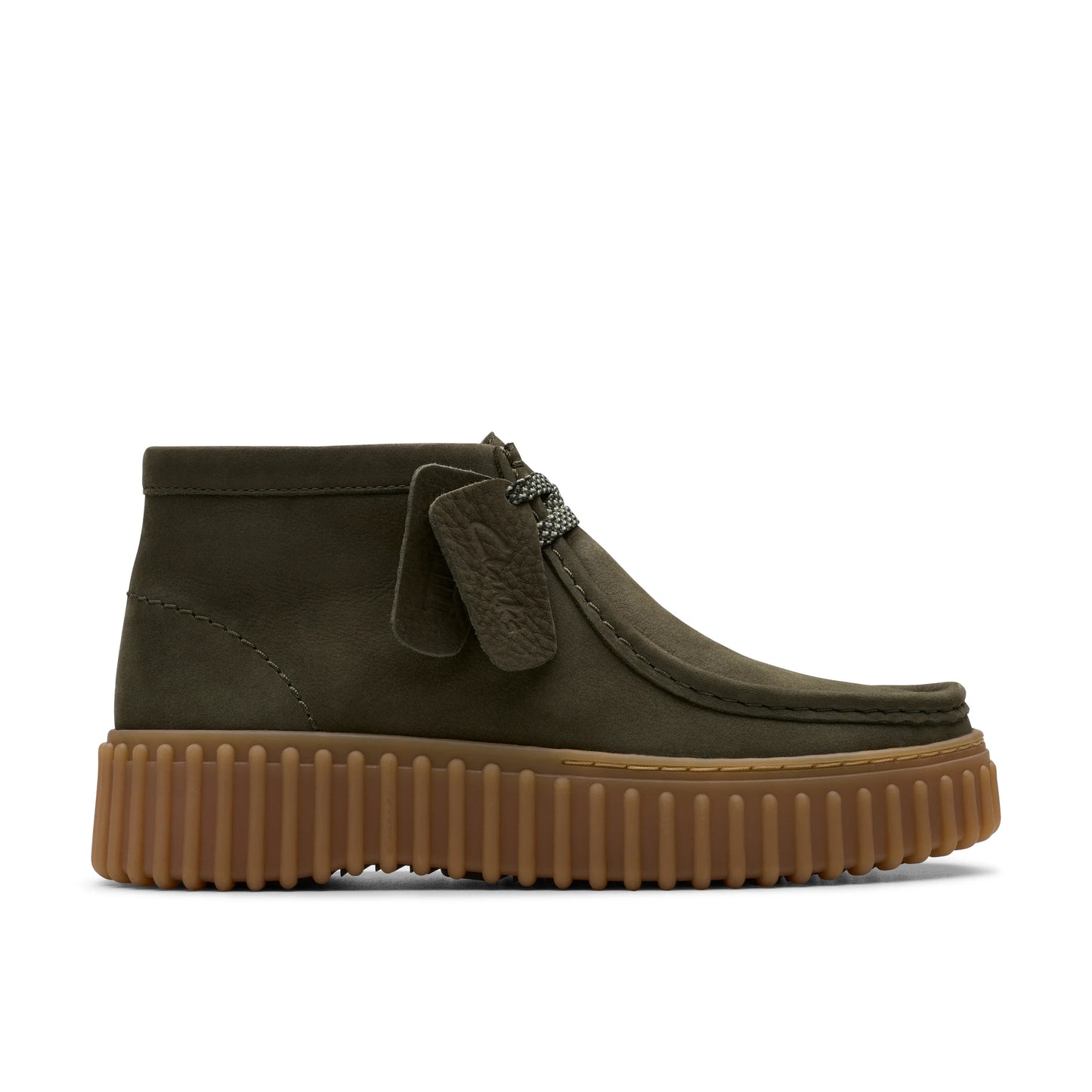 Botines De La Marca Clarks Para Mujer Modelo Torhill Moss Dark Green Nubuck En Color Green