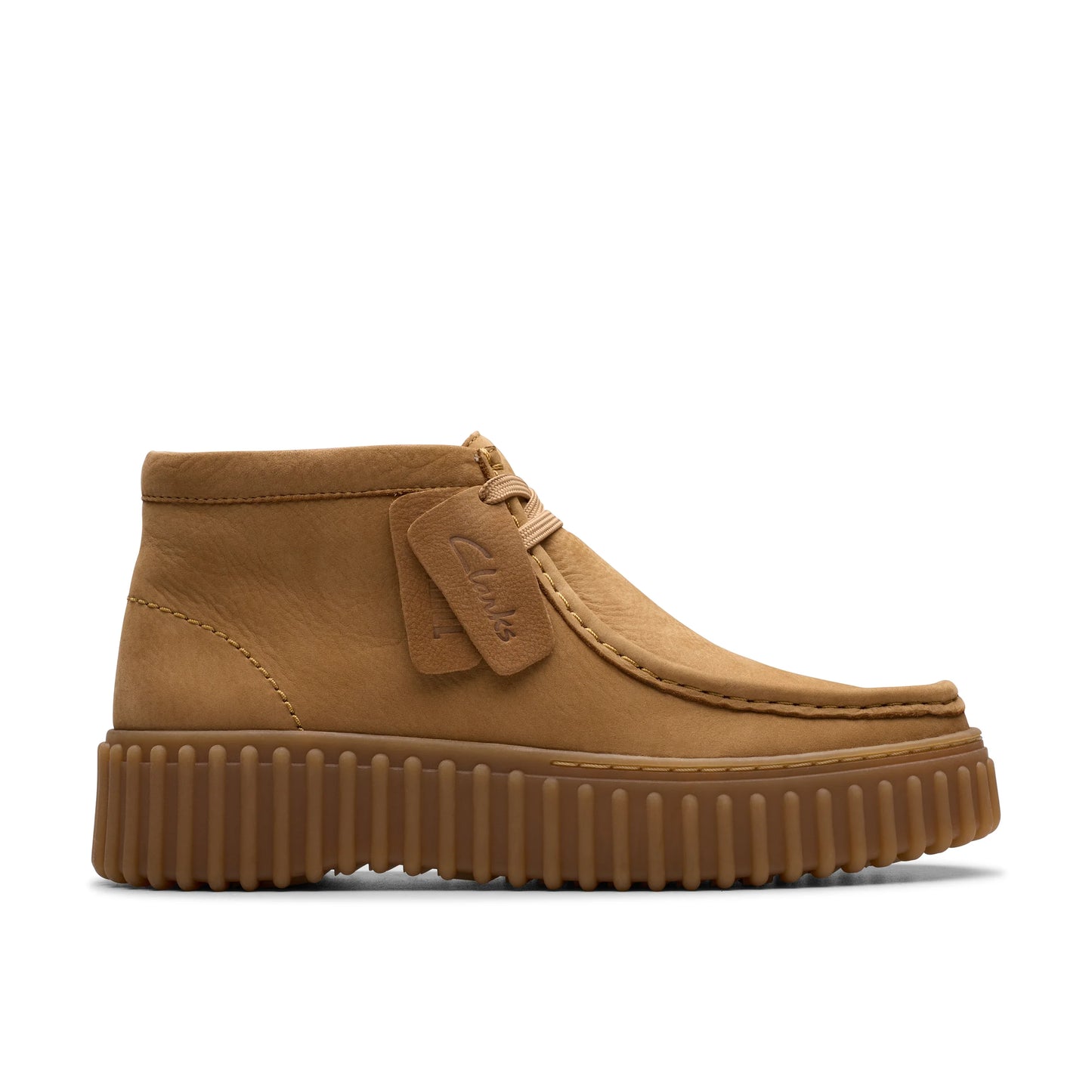 Botines De La Marca Clarks Para Mujer Modelo Torhill Moss Light Tan Nubuck En Color Beige
