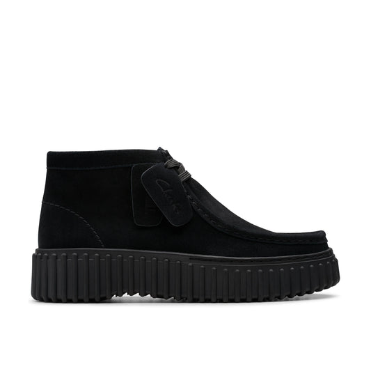 Botines De La Marca Clarks  Para Mujer Modelo Torhill Moss Black Suede En Color Negro