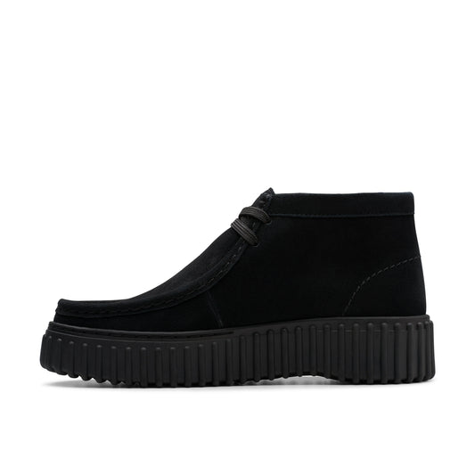 Botines De La Marca Clarks  Para Mujer Modelo Torhill Moss Black Suede En Color Negro