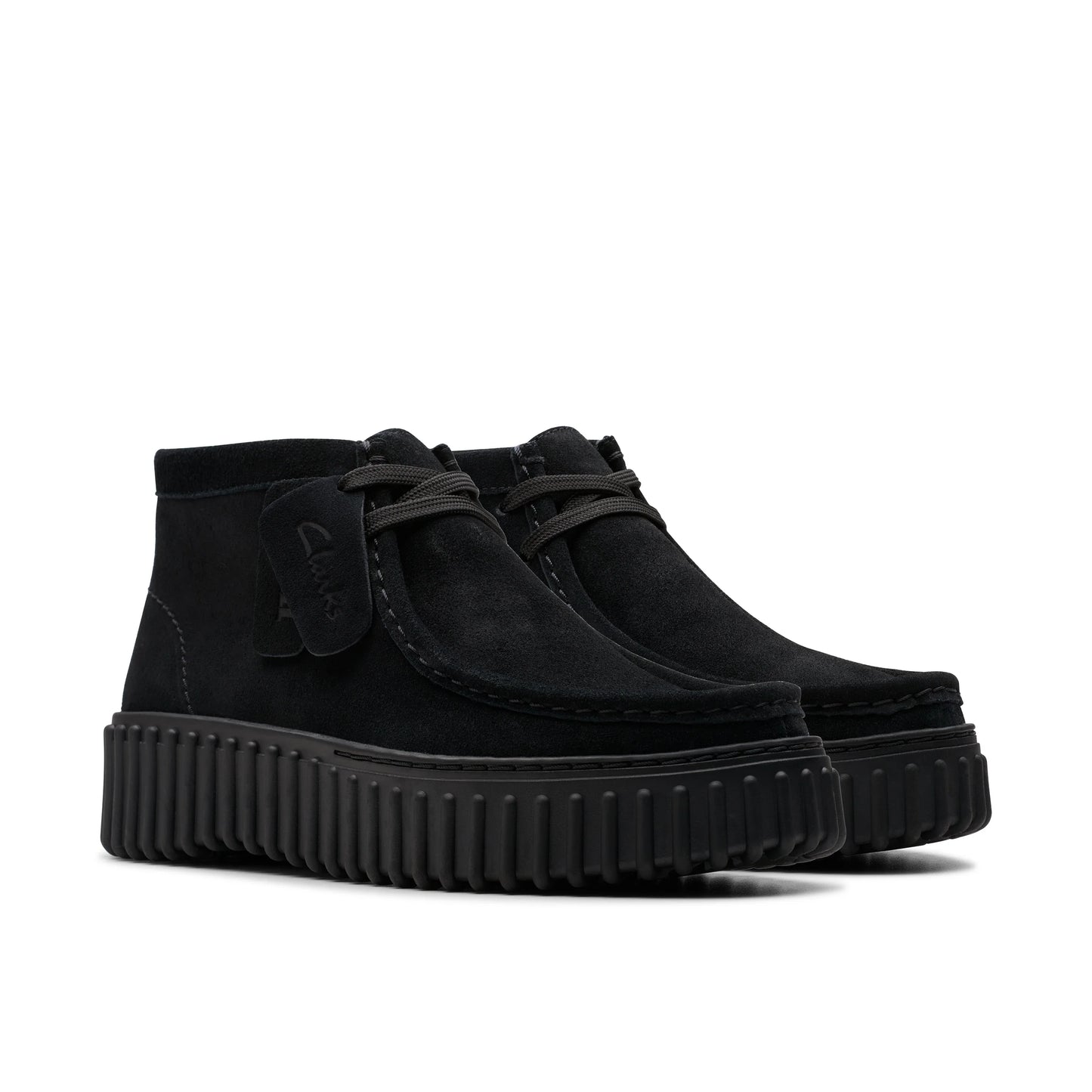 Botines De La Marca Clarks Para Mujer Modelo Torhill Moss Black Suede En Color Negro