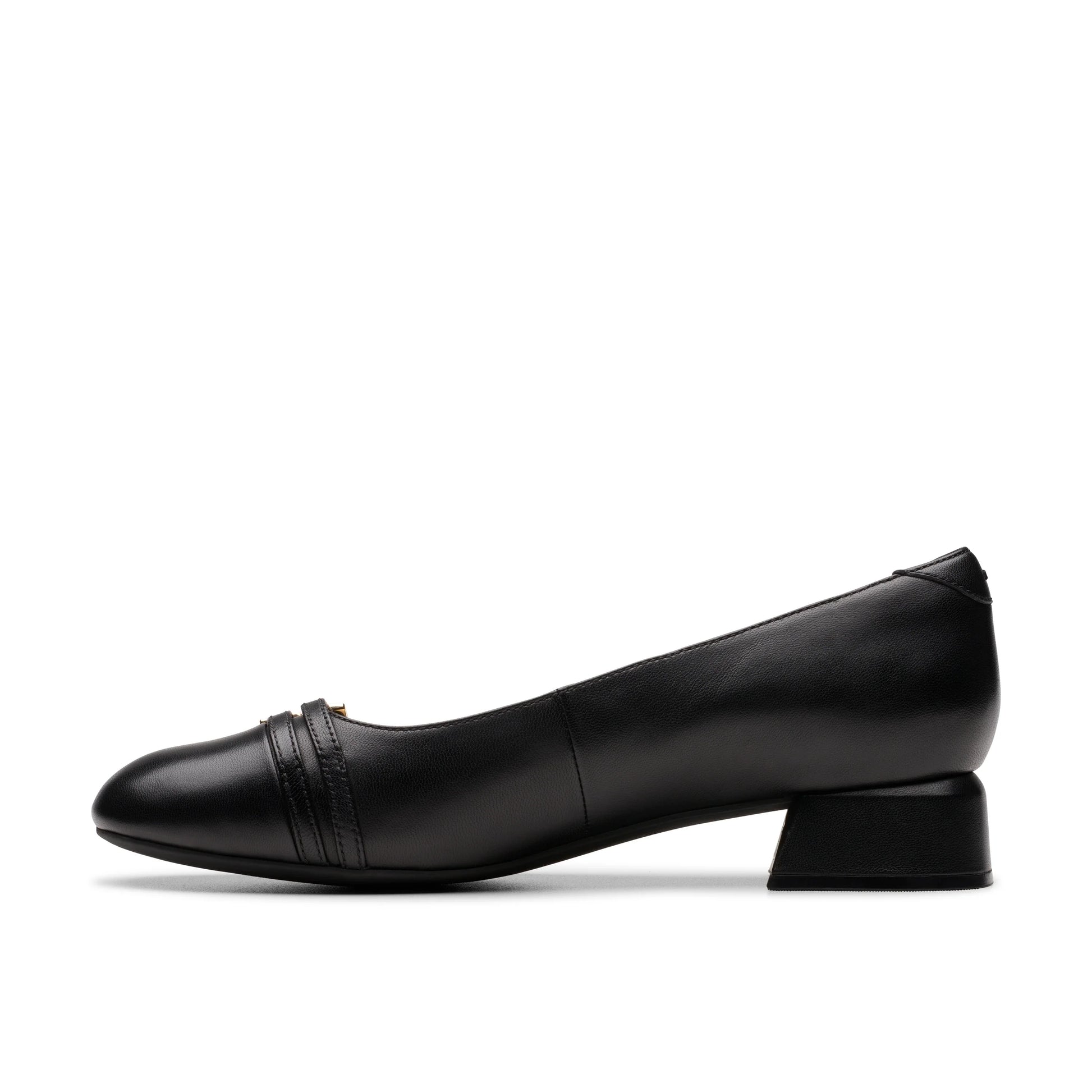 Clarks 女士正装鞋,型号 daiss30,黑色皮革,黑色
