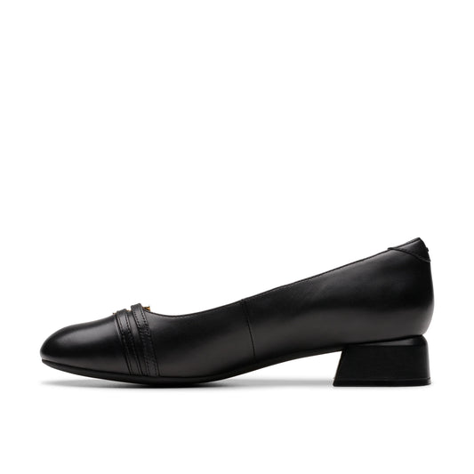 Zapatos De Vestir De La Marca Clarks  Para Mujer Modelo Daiss30 Court Black Leather En Color Negro