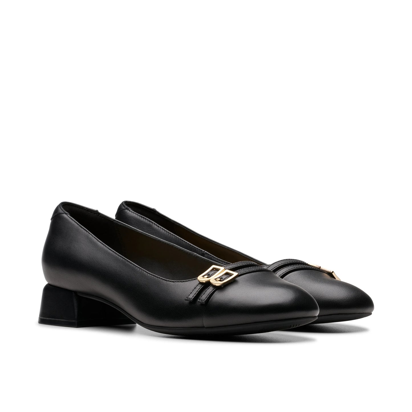 Zapatos De Vestir De La Marca Clarks Para Mujer Modelo Daiss30 Court Black Leather En Color Negro
