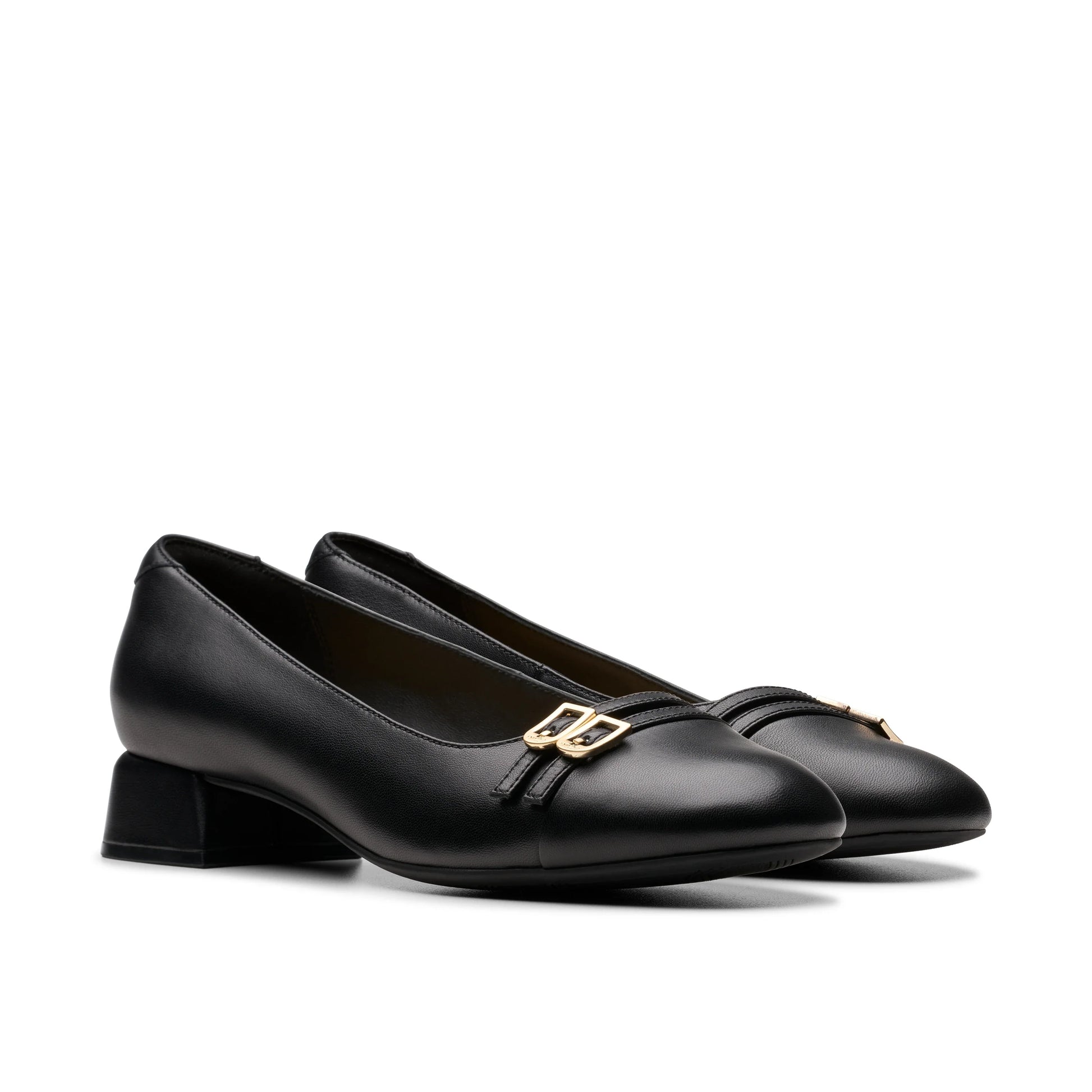 Clarks 女士正装鞋,型号 daiss30,黑色皮革,黑色