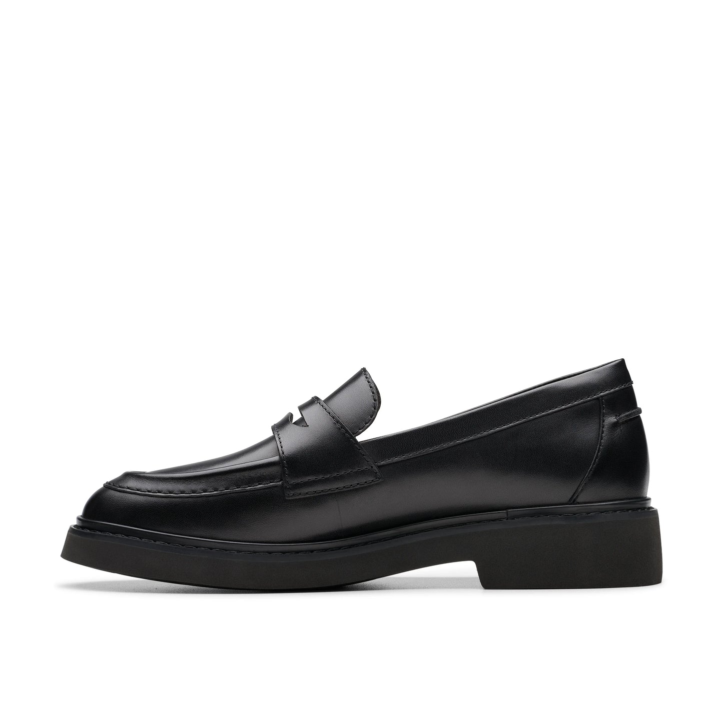 Mocasines De La Marca Clarks Para Mujer Modelo Splend Edge Black Leather En Color Negro