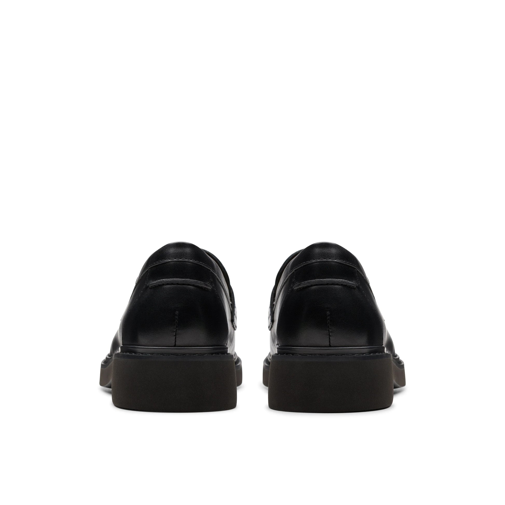 Chaussures décontractées Clarks Splend Edge en cuir noir pour femme