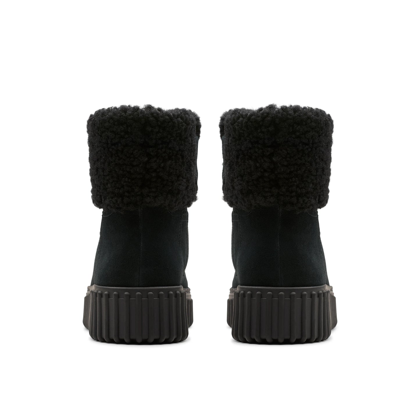 Botas De La Marca Clarks Para Mujer Modelo Torhill Turn Black Wlined Suede En Color Negro