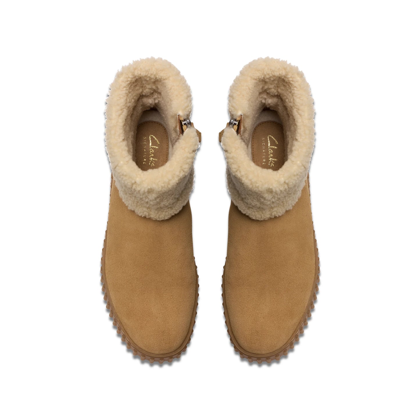 Botas De La Marca Clarks Para Mujer Modelo Torhill Turn Light Tan Wlined En Color Beige