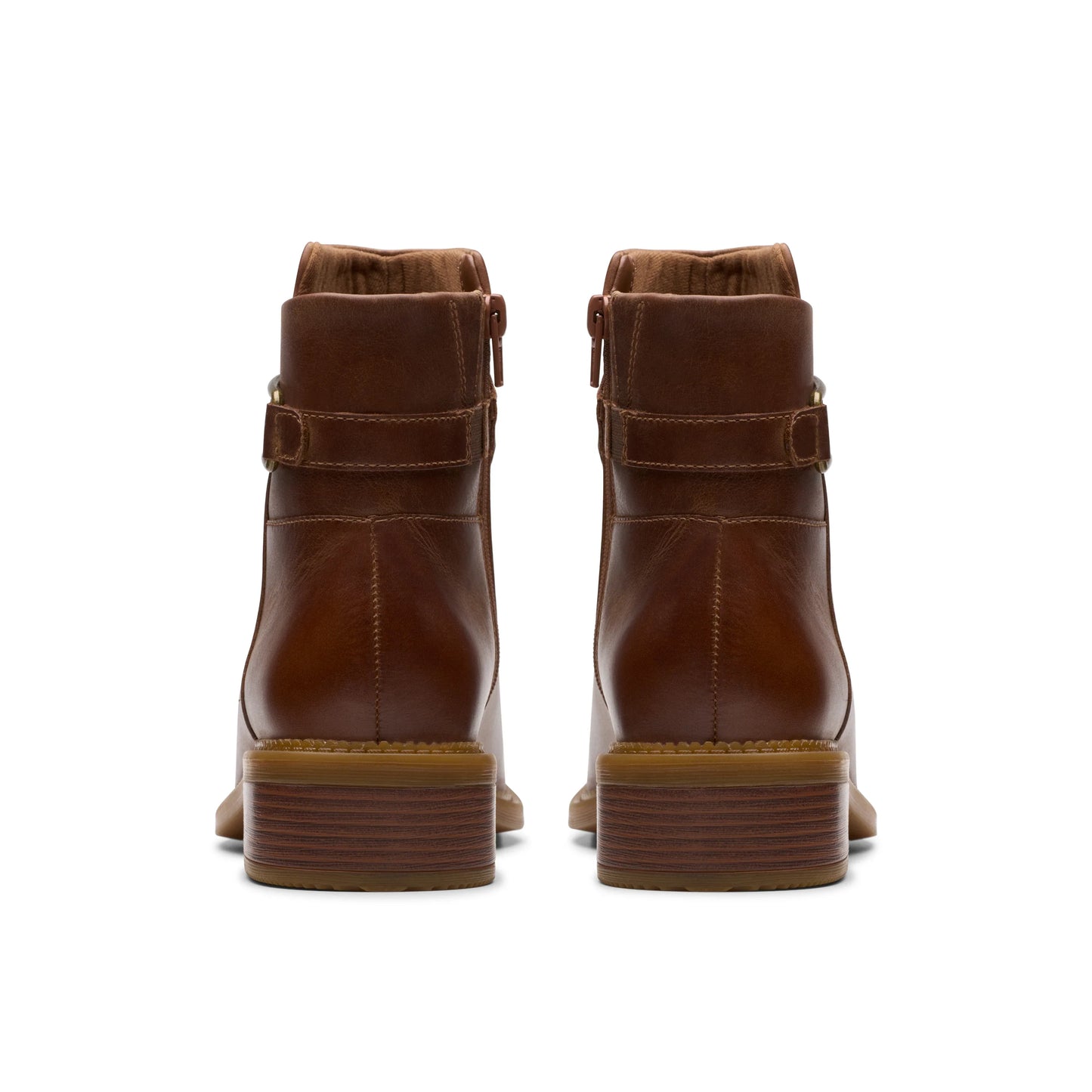 Botines De La Marca Clarks Para Mujer Modelo Maye Bella Tan Leather En Color Marrón