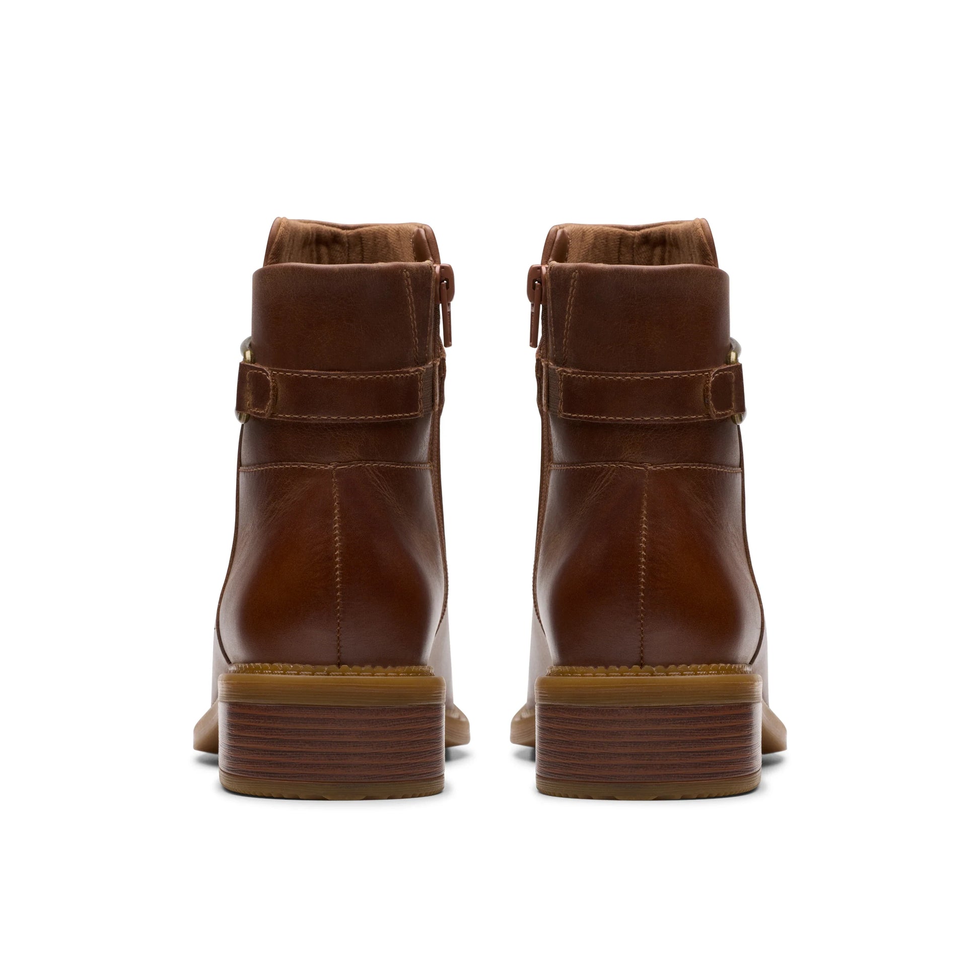 Botines De La Marca Clarks  Para Mujer Modelo Maye Bella Tan Leather En Color Marrón