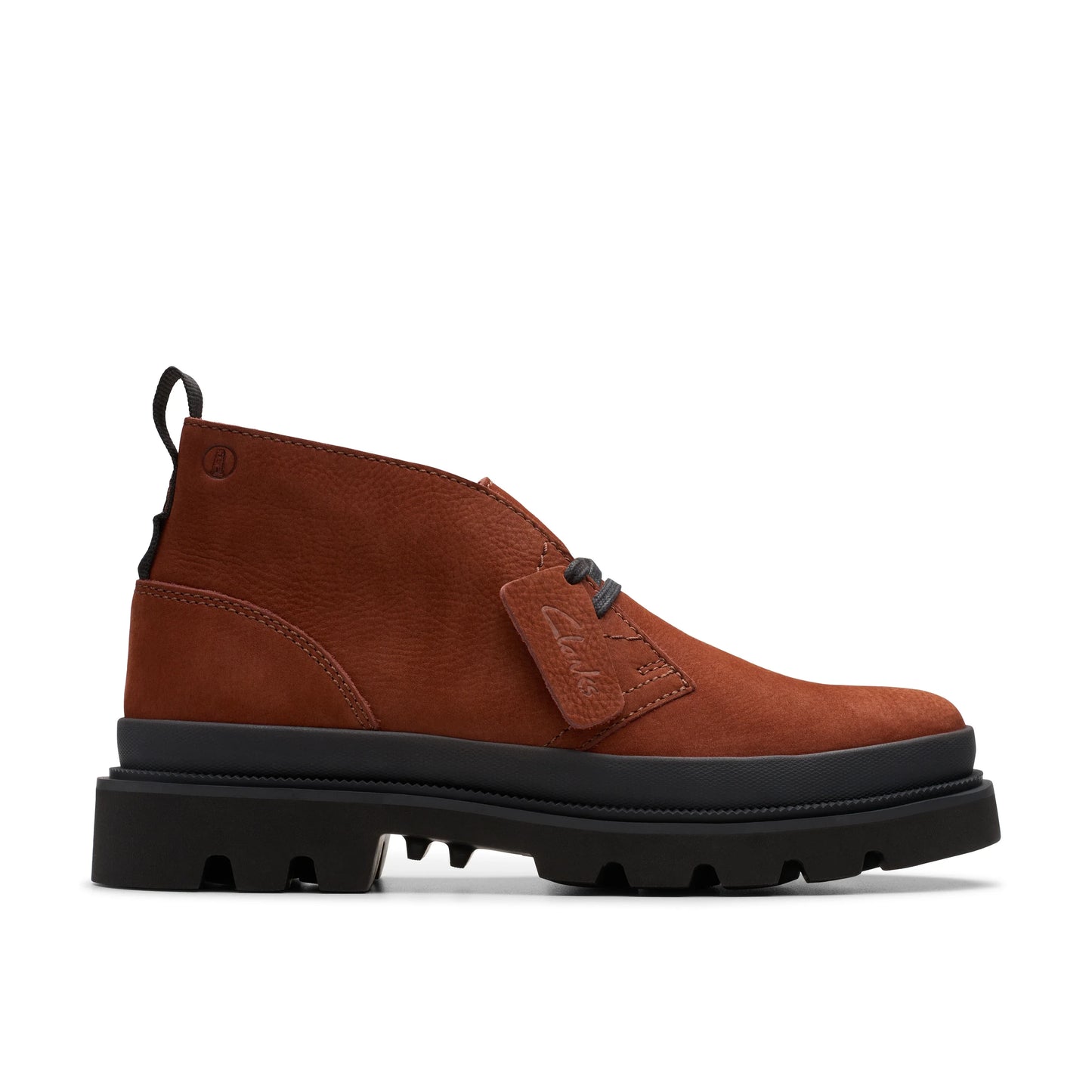 Botas De La Marca Clarks Para Hombre Modelo Badell Db Chestnut Nubuck En Color Rojo