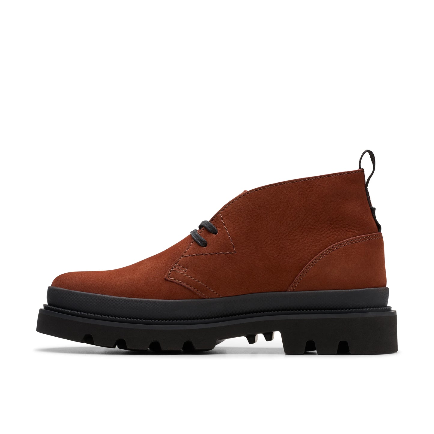 Botas De La Marca Clarks Para Hombre Modelo Badell Db Chestnut Nubuck En Color Rojo