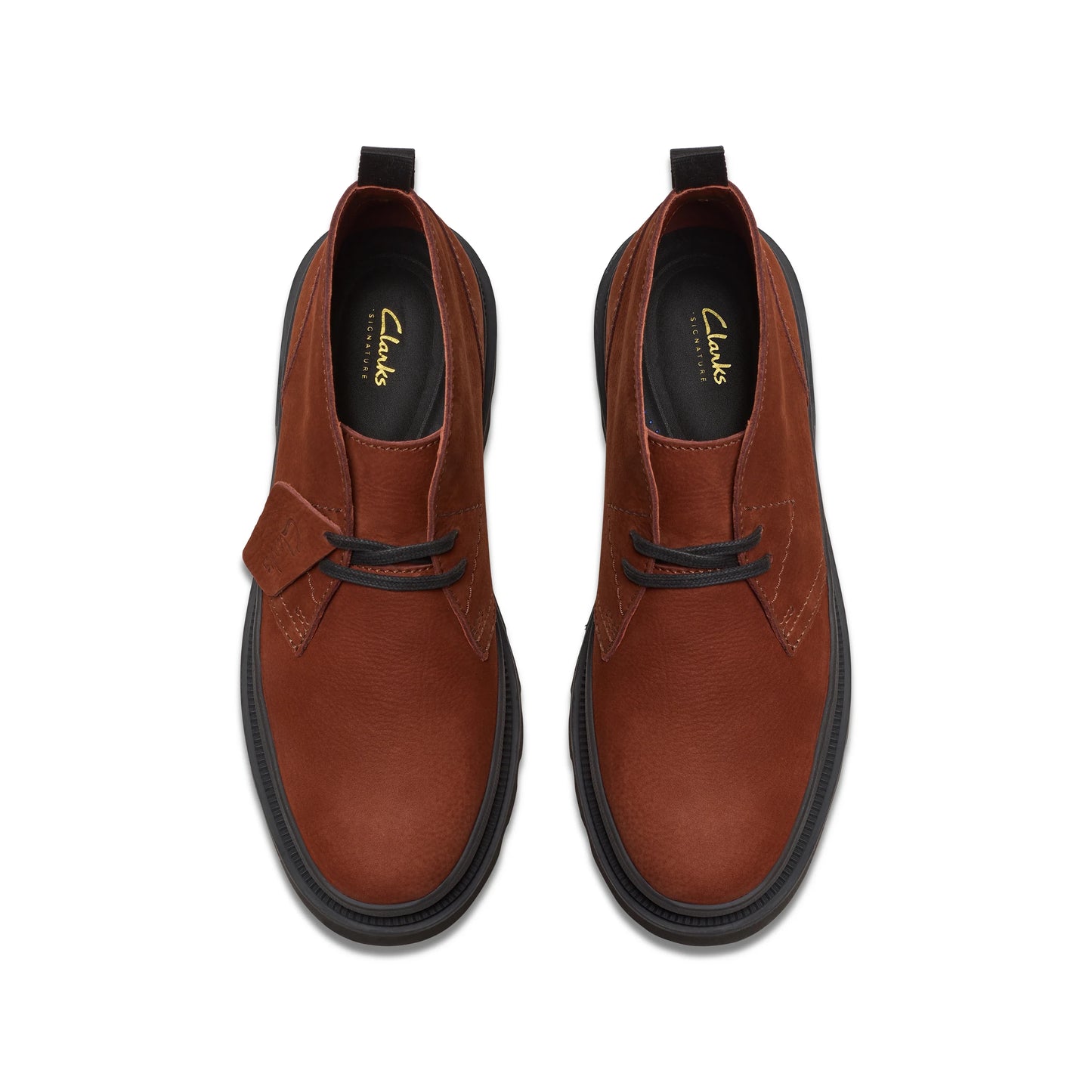 Botas De La Marca Clarks Para Hombre Modelo Badell Db Chestnut Nubuck En Color Rojo