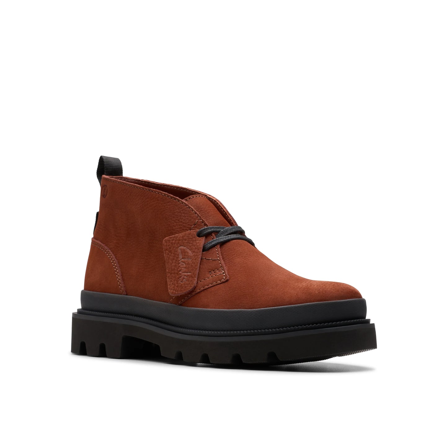 Botas De La Marca Clarks Para Hombre Modelo Badell Db Chestnut Nubuck En Color Rojo