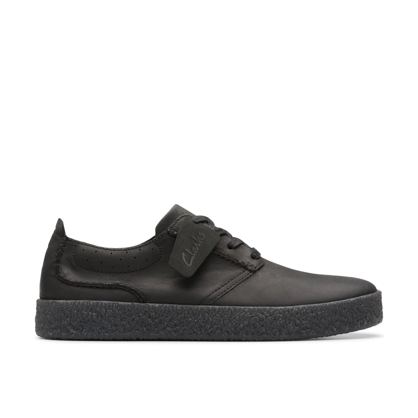 Zapatos Casual De La Marca Clarks Para Hombre Modelo Streethilllace Black Leather En Color Negro