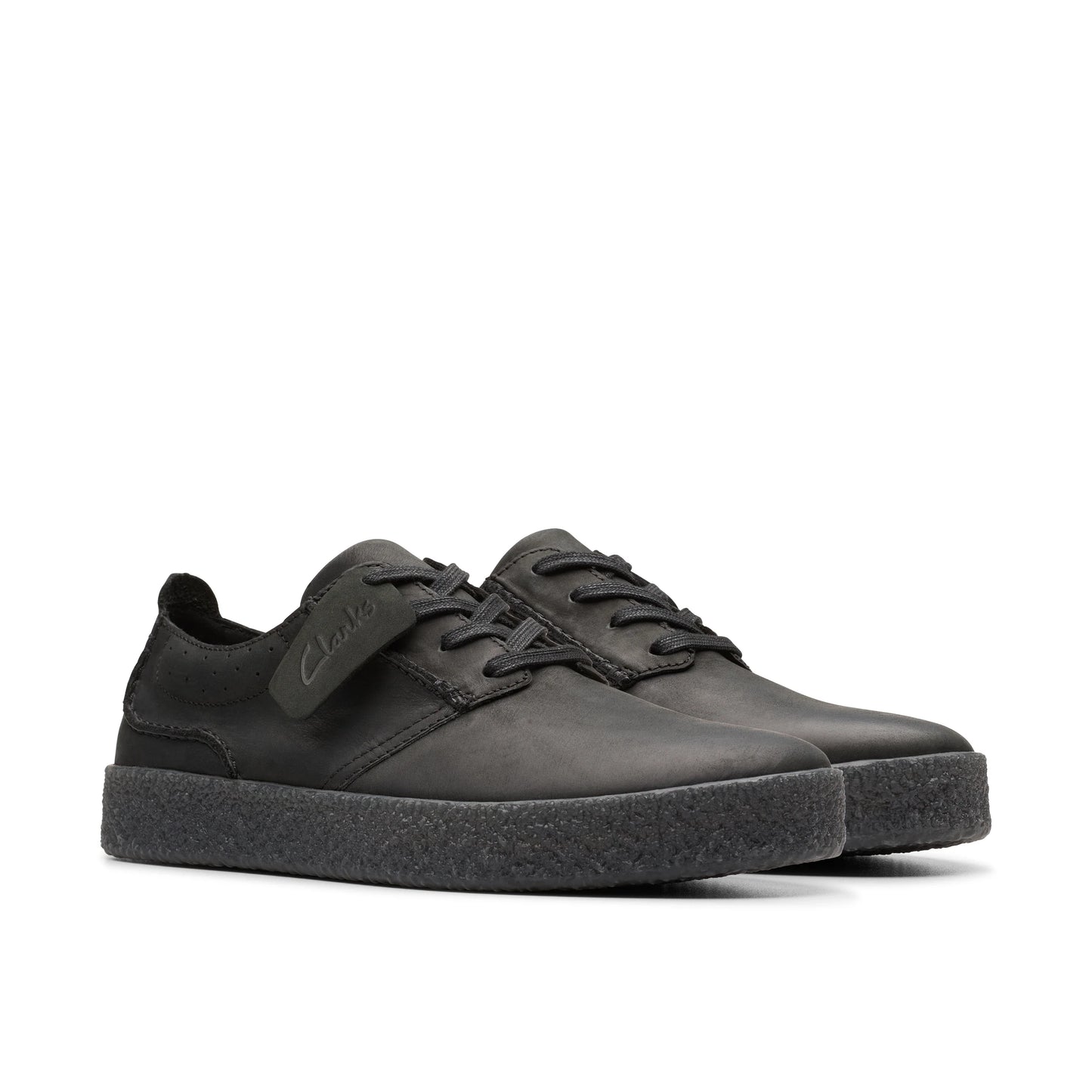 Zapatos Casual De La Marca Clarks Para Hombre Modelo Streethilllace Black Leather En Color Negro