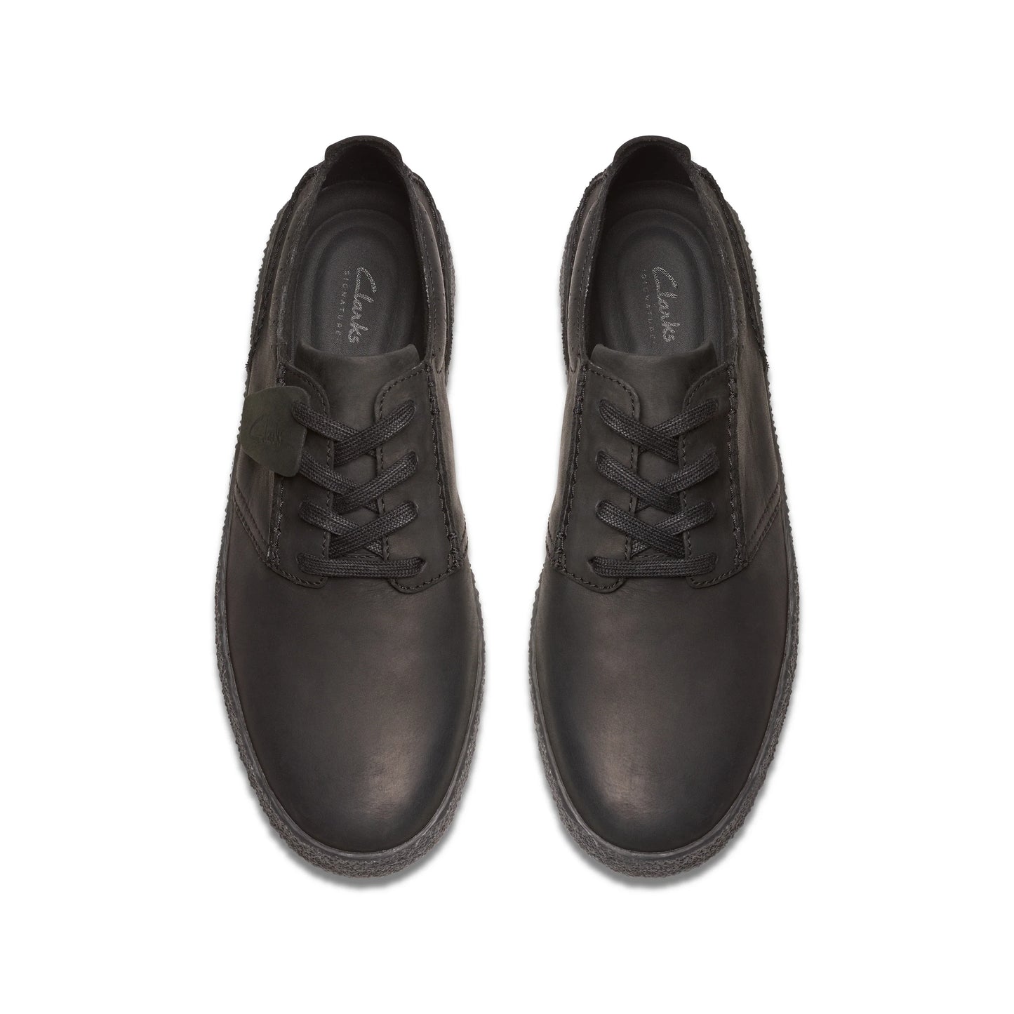 Zapatos Casual De La Marca Clarks Para Hombre Modelo Streethilllace Black Leather En Color Negro