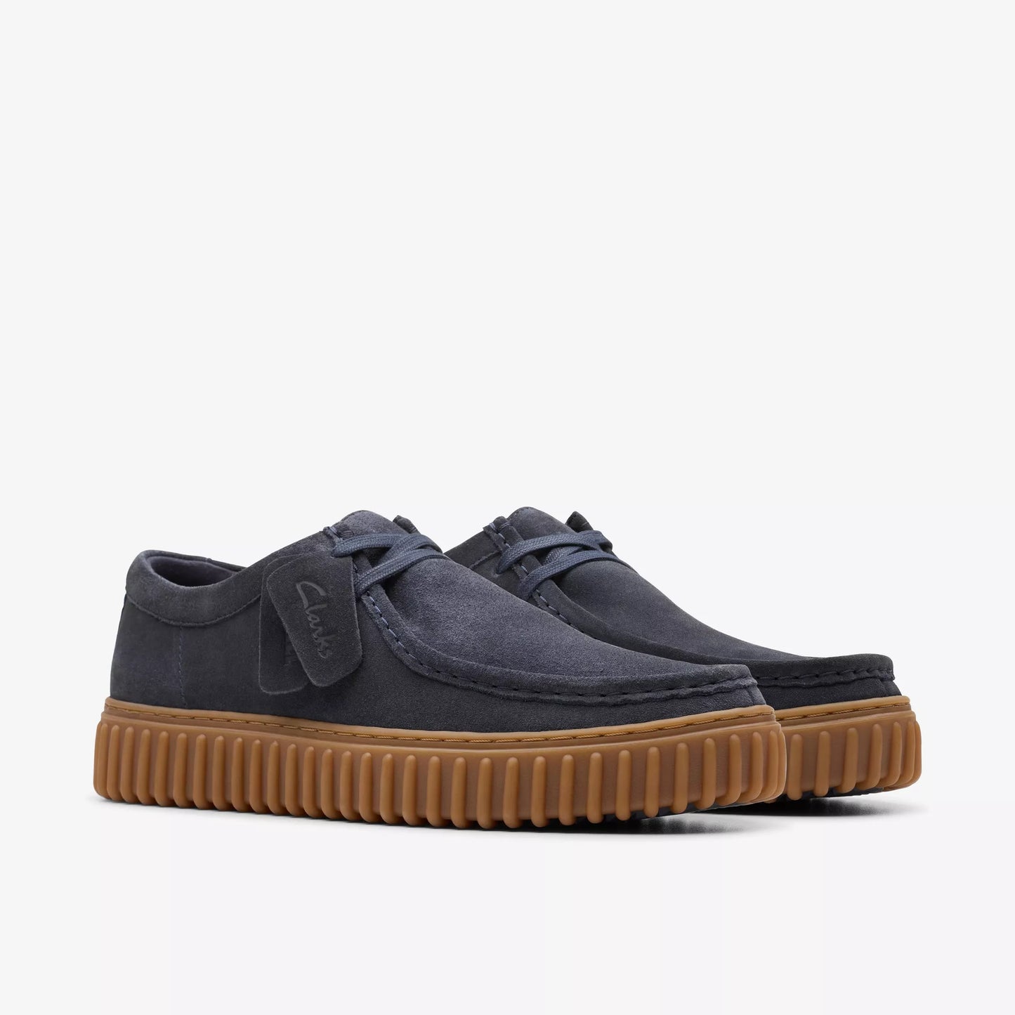 Zapatos Casual De La Marca Clarks Para Hombre Modelo Torhill Lo Navy Suede En Color Azul
