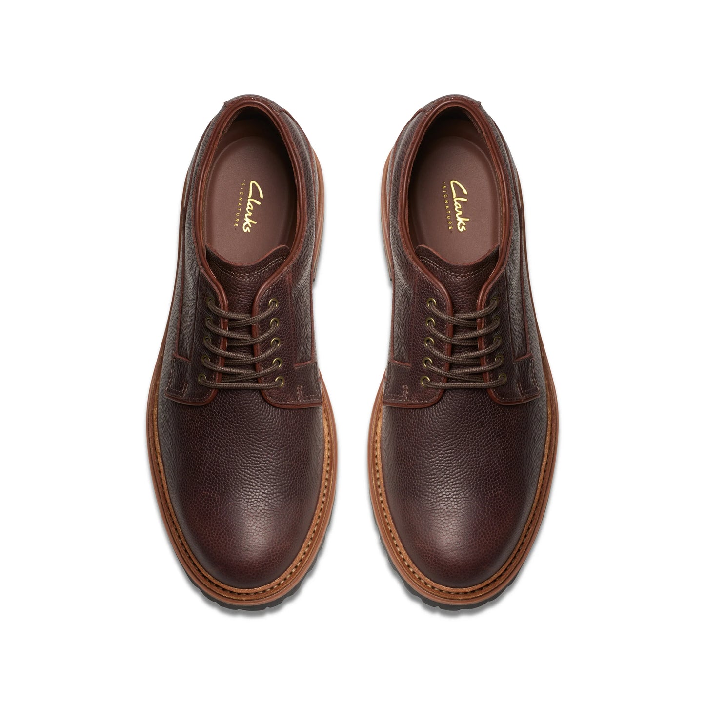 Zapatos Casual De La Marca Clarks Para Hombre Modelo Clarkridge Lo Brown Scotch Grain En Color Marrón