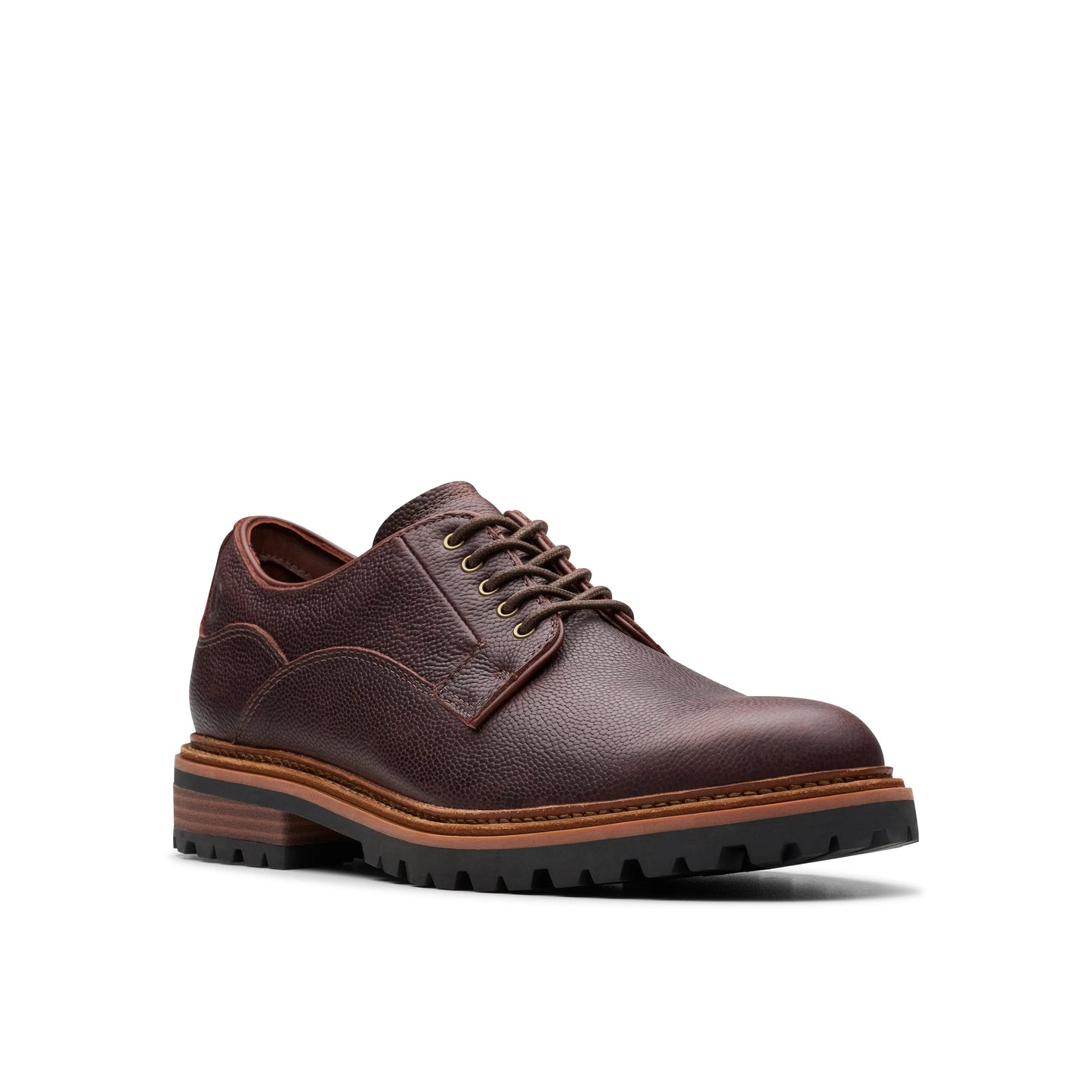 Zapatos Casual De La Marca Clarks Para Hombre Modelo Clarkridge Lo Brown Scotch Grain En Color Marrón