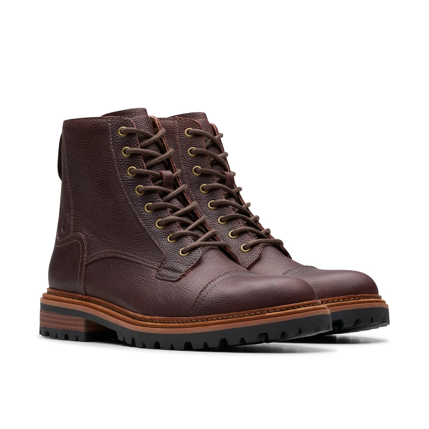 Botas De La Marca Clarks Para Hombre Modelo Clarkridge Hi Brown Scotch Grain En Color Marrón