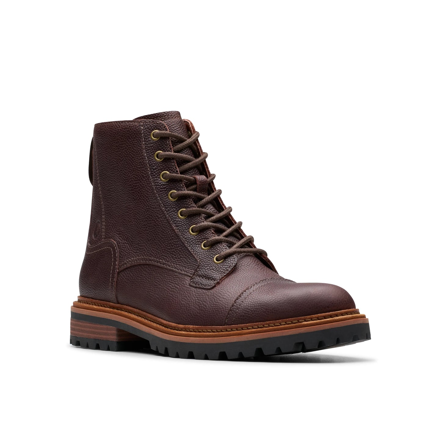 Botas De La Marca Clarks Para Hombre Modelo Clarkridge Hi Brown Scotch Grain En Color Marrón