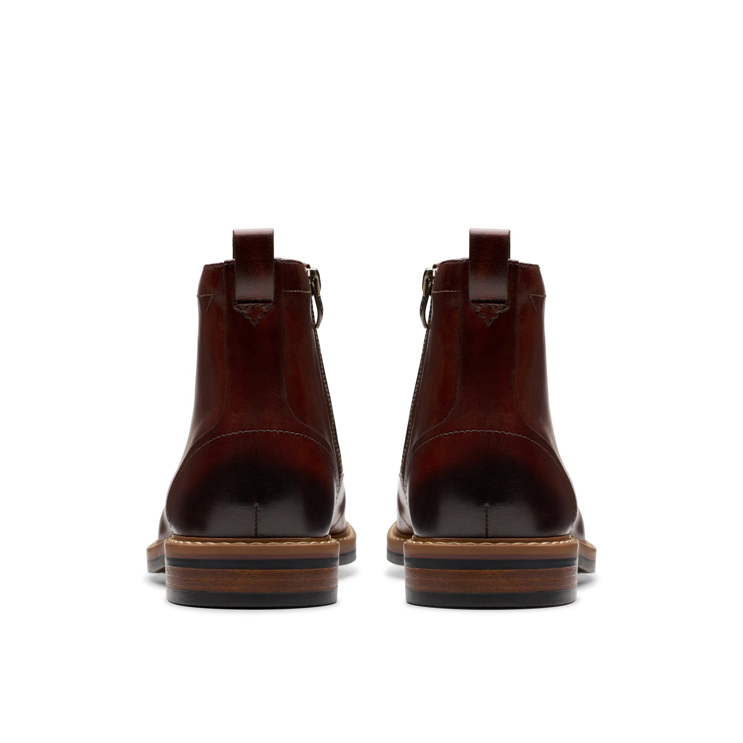 Botines De La Marca Clarks Para Hombre Modelo Aldwin Cap Mid Tan Leather En Color Beige