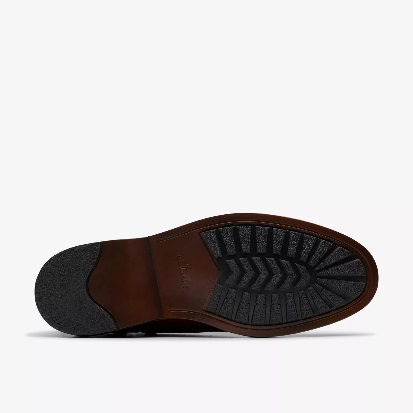 Botines De La Marca Clarks Para Hombre Modelo Aldwin Cap Cuero Tostado Medio En Color Marrón