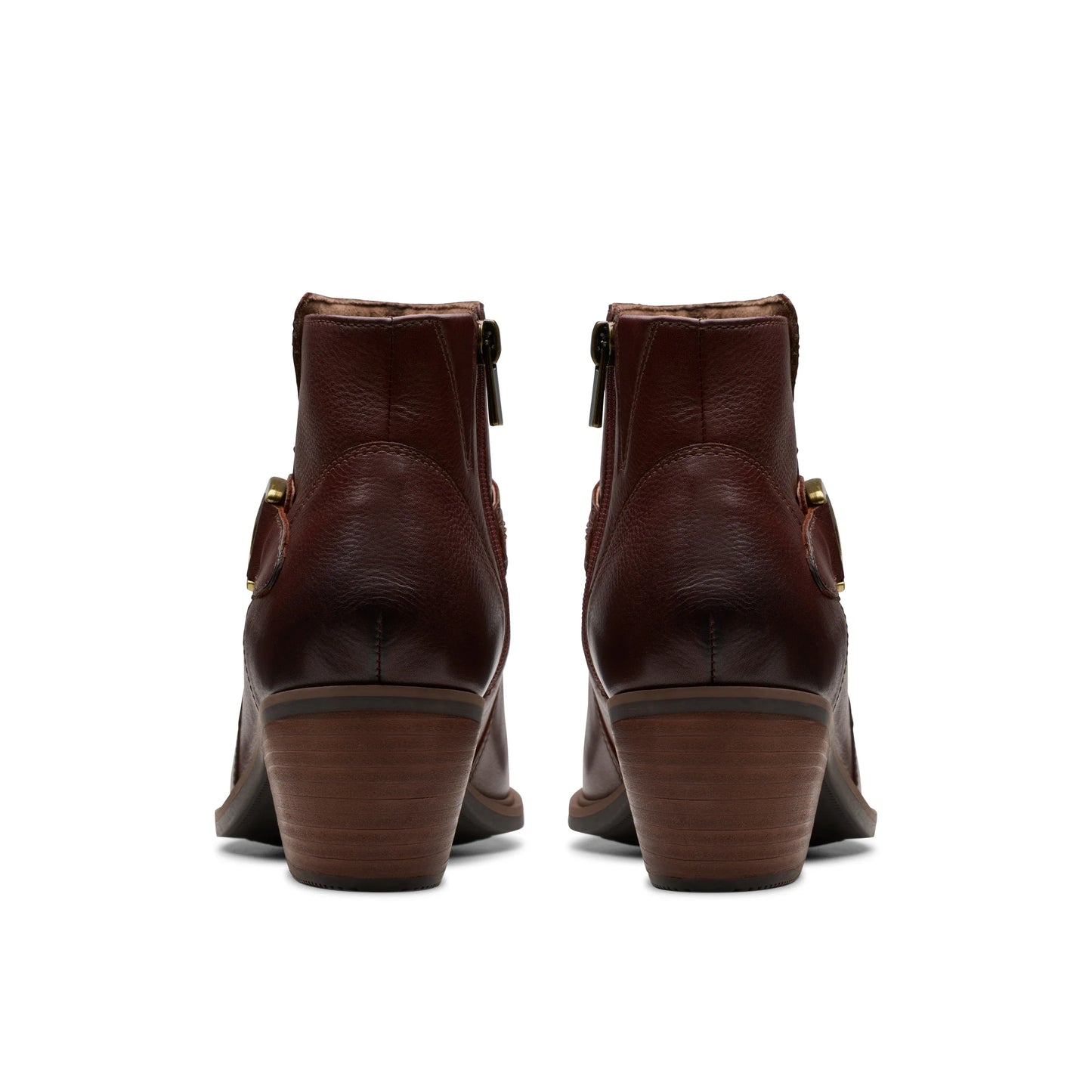 Botines De La Marca Clarks Para Mujer Modelo Neva Buckle British Tan En Color Beige