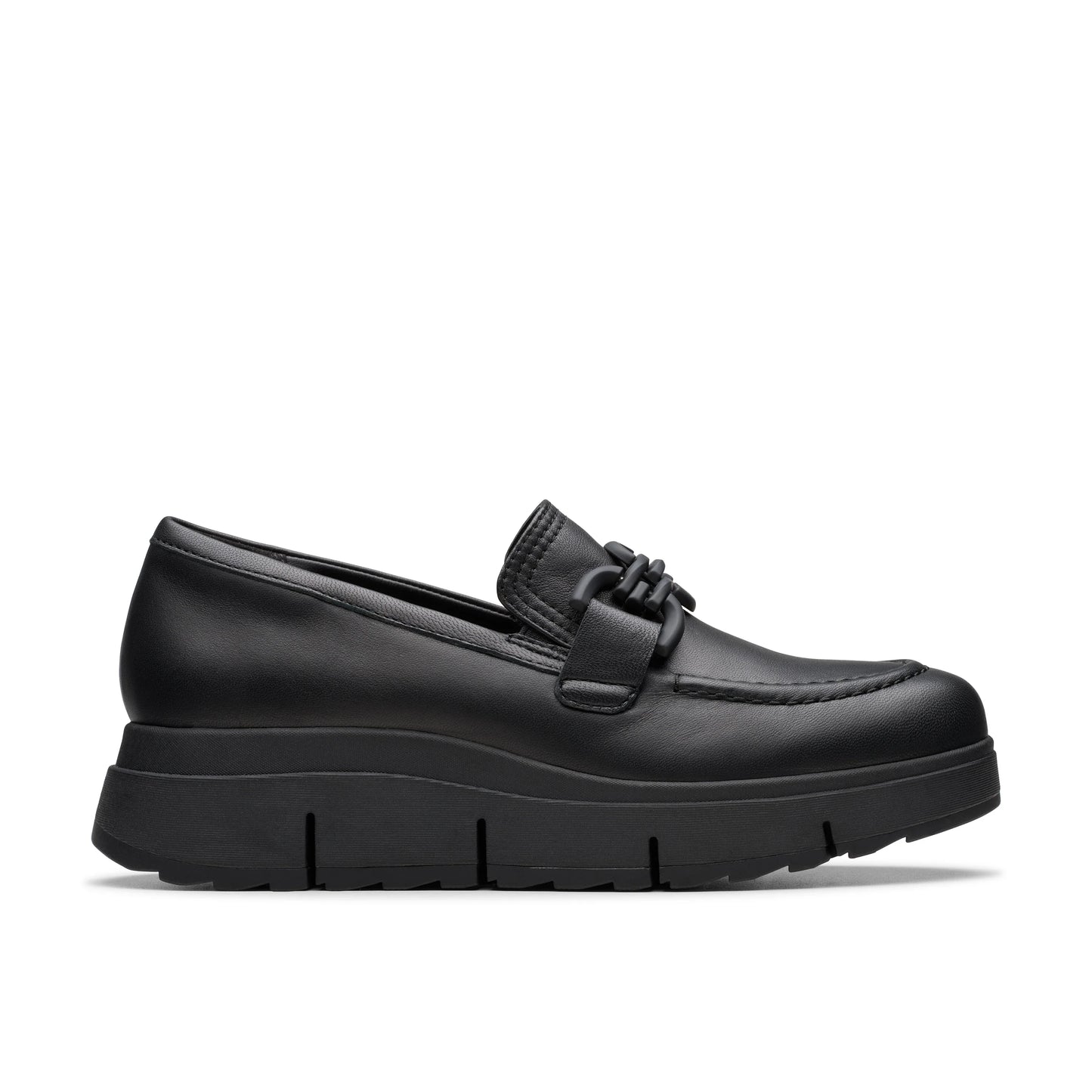 Mocasines De La Marca Clarks Para Mujer Modelo Loriini Izzy Black Leather En Color Negro