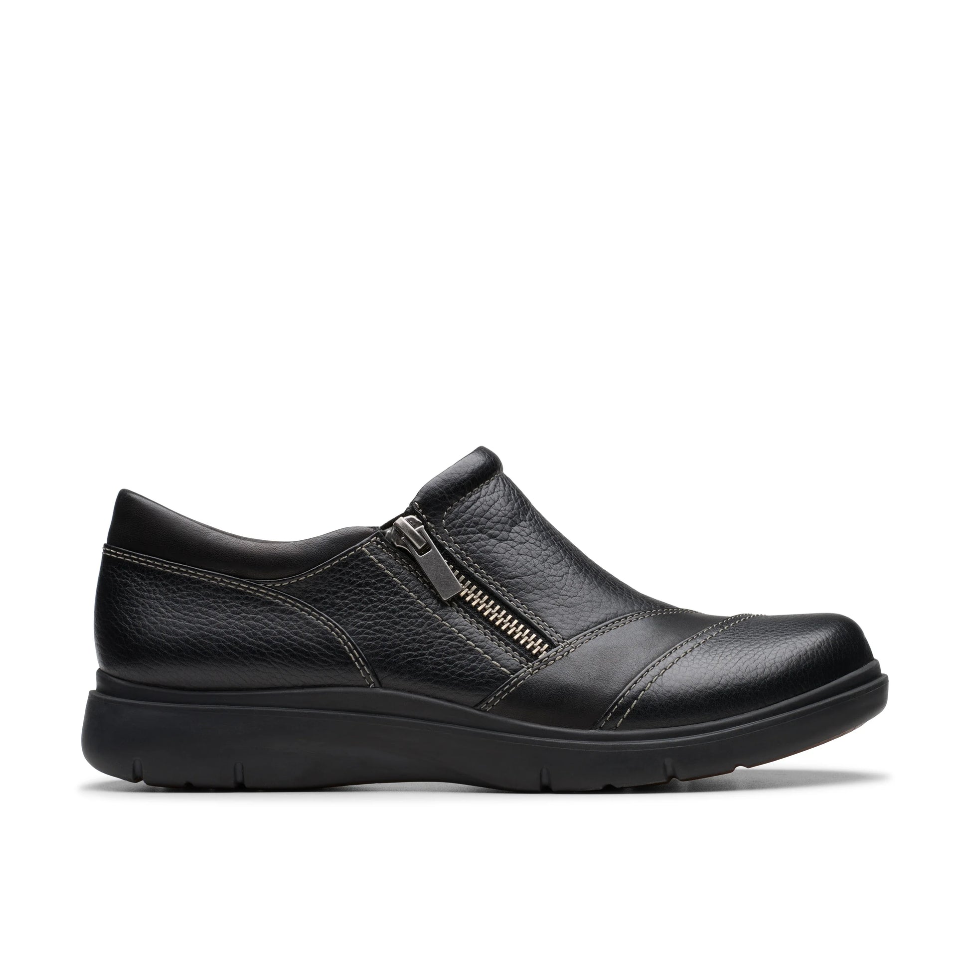 Zapatos Casual De La Marca Clarks  Para Mujer Modelo Certina Pure Black Leather En Color Negro