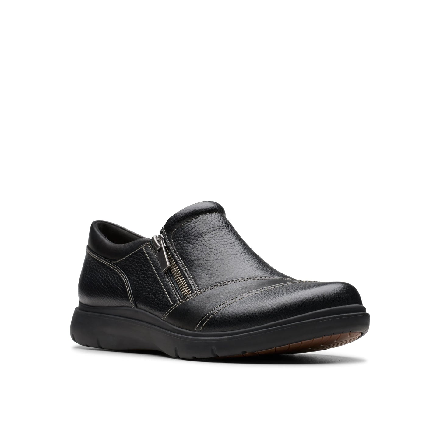 Zapatos Casual De La Marca Clarks Para Mujer Modelo Certina Pure Black Leather En Color Negro
