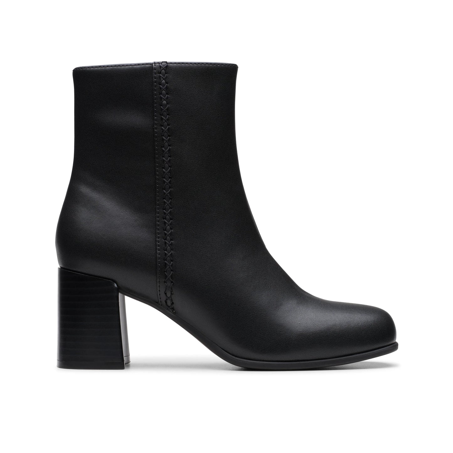 Botines De La Marca Clarks Para Mujer Modelo Keirsta Faye Black Leather En Color Negro