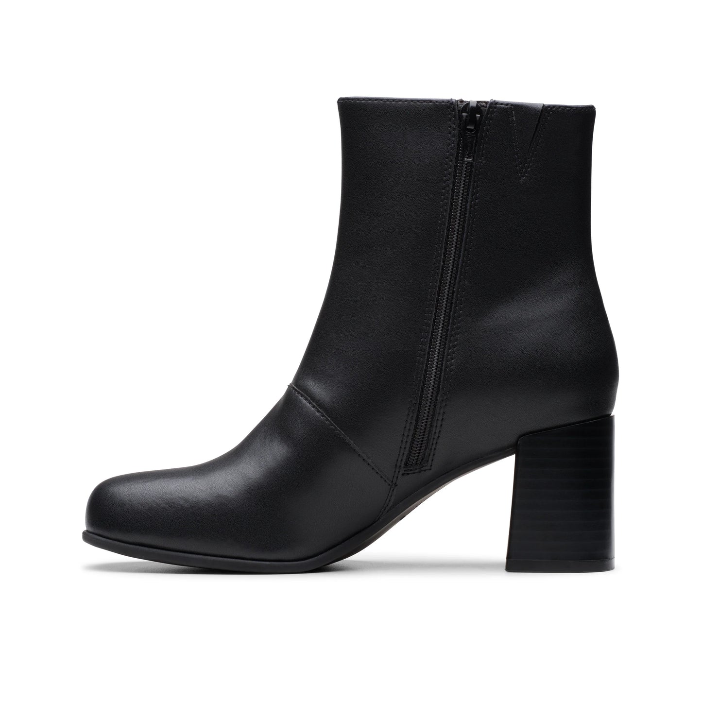 Botines De La Marca Clarks Para Mujer Modelo Keirsta Faye Black Leather En Color Negro