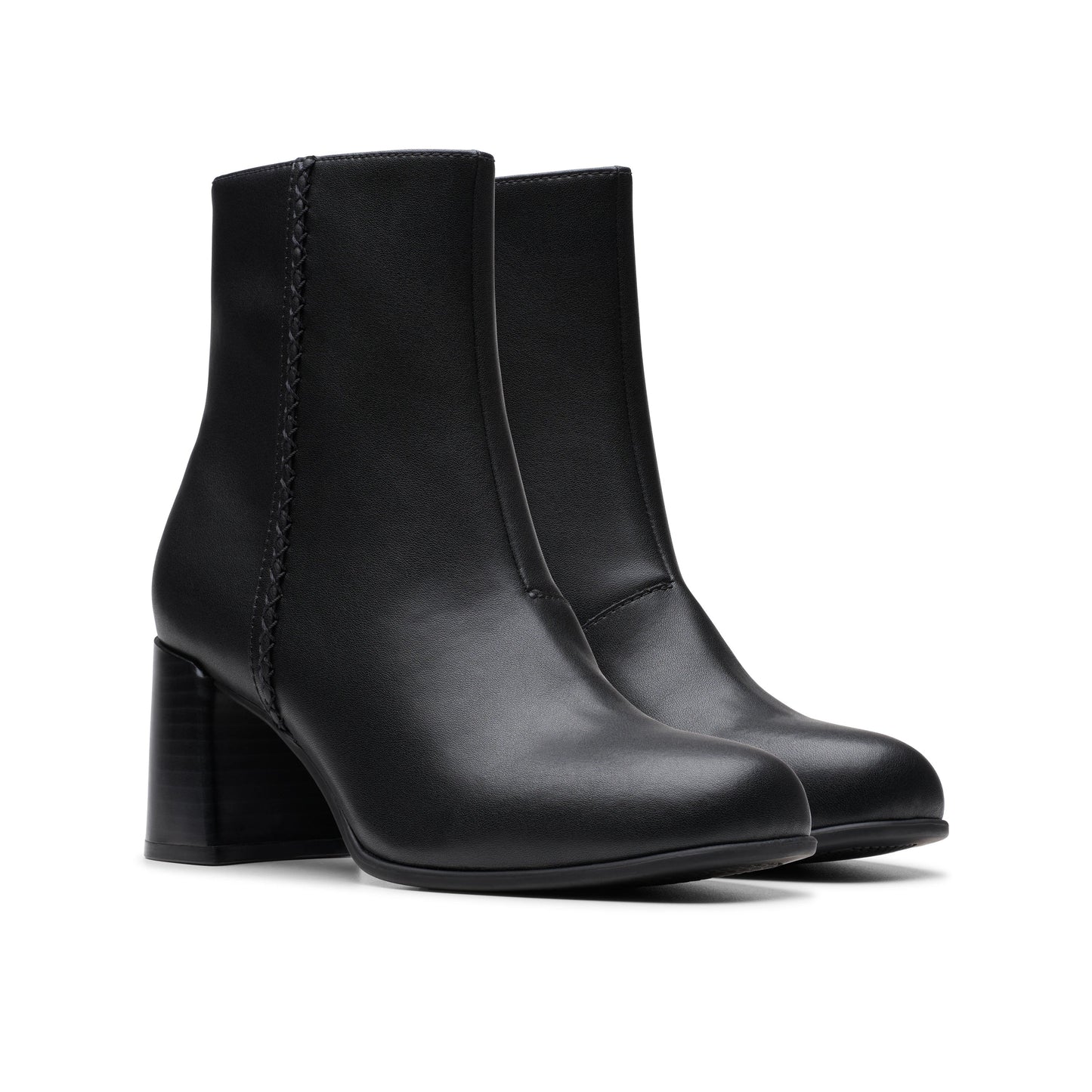 Botines De La Marca Clarks Para Mujer Modelo Keirsta Faye Black Leather En Color Negro