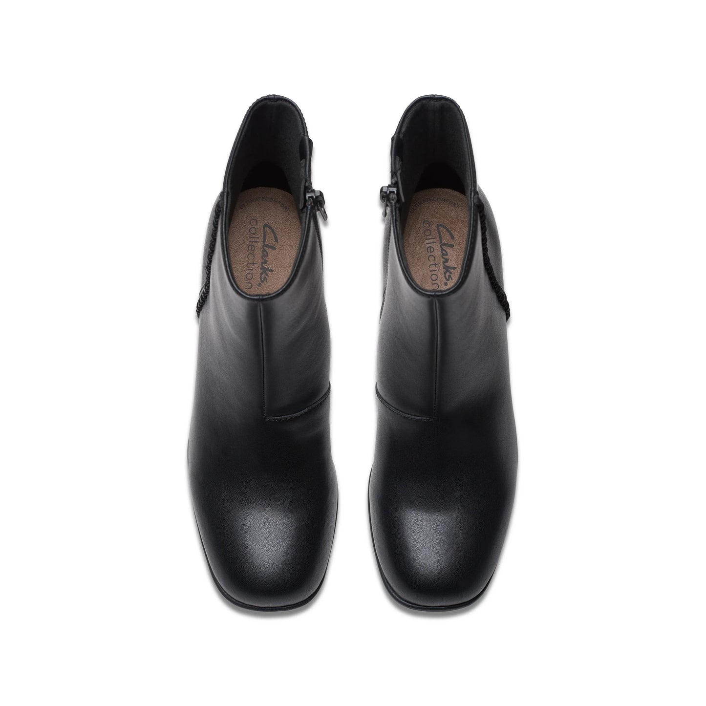 Botines De La Marca Clarks Para Mujer Modelo Keirsta Faye Black Leather En Color Negro