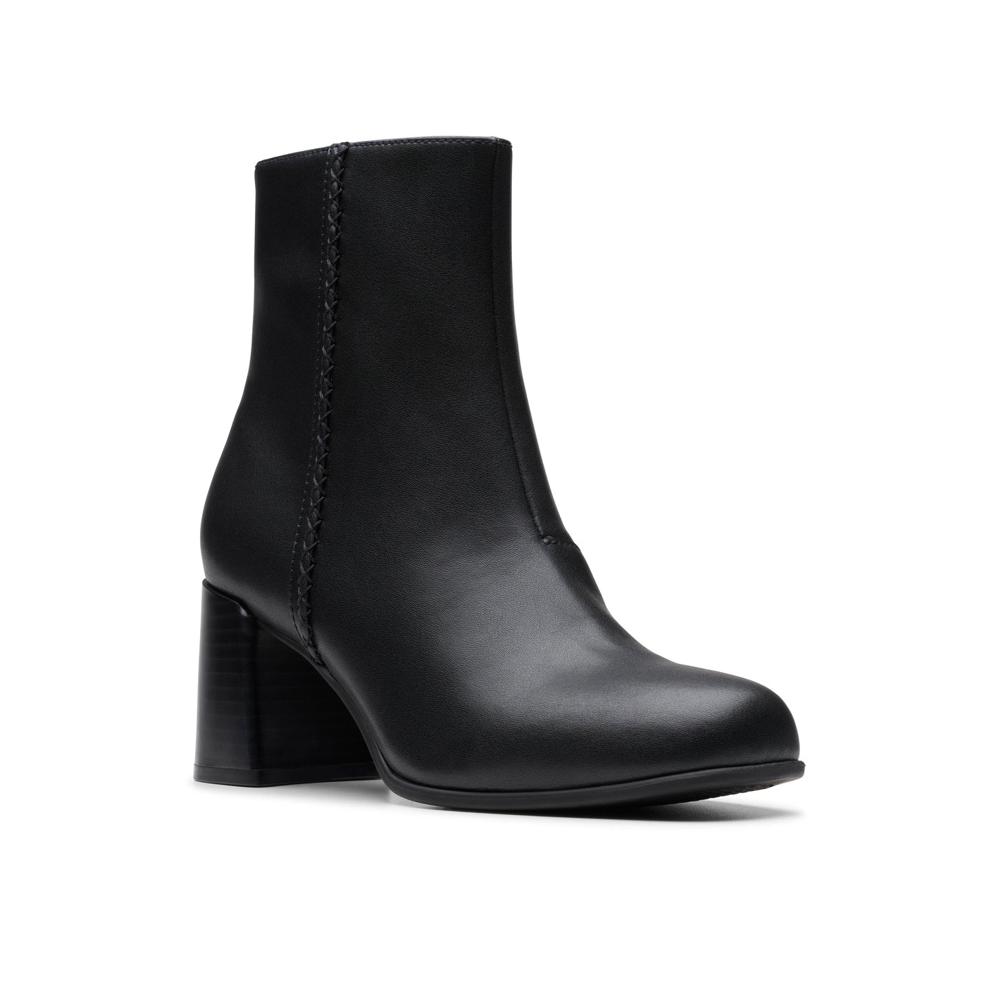Botines De La Marca Clarks Para Mujer Modelo Keirsta Faye Black Leather En Color Negro