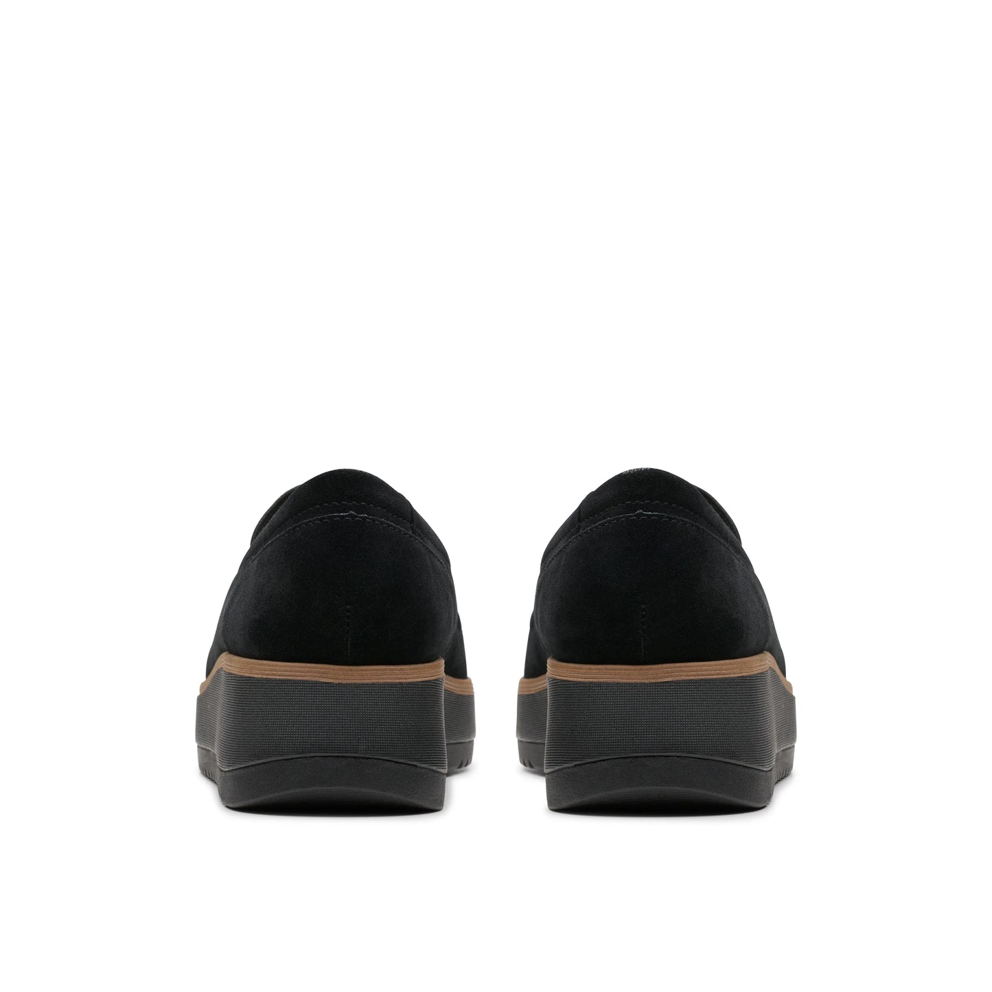 Zapatos Casual De La Marca Clarks Para Mujer Modelo Zylah Sky Black Suede En Color Negro